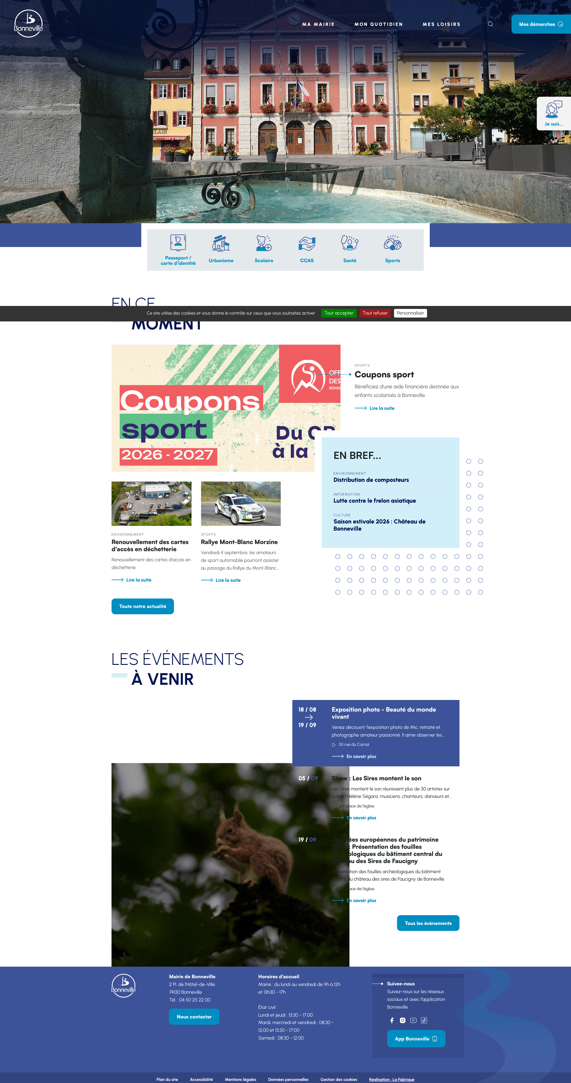 Aperçu du site