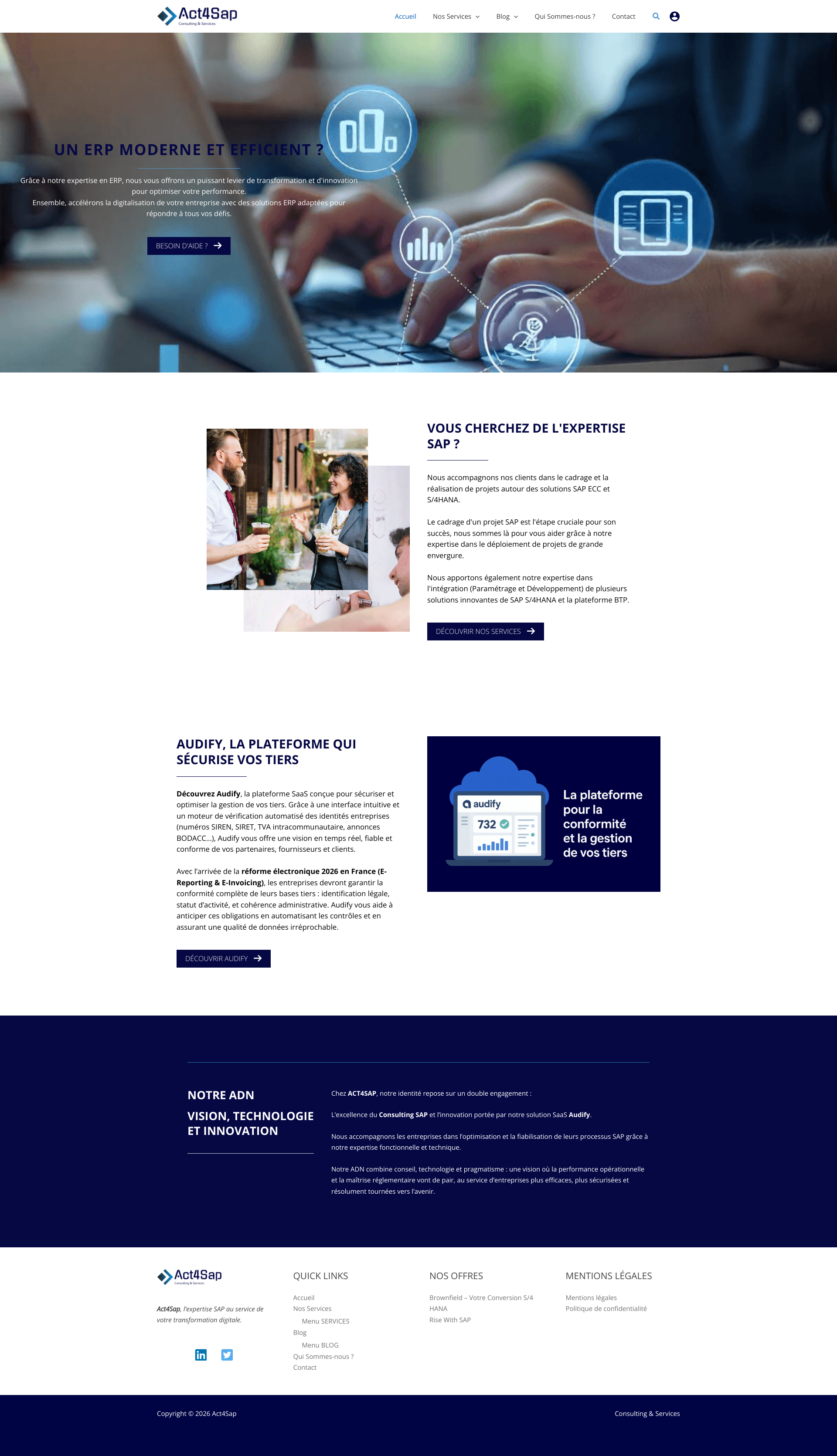 Aperçu du site