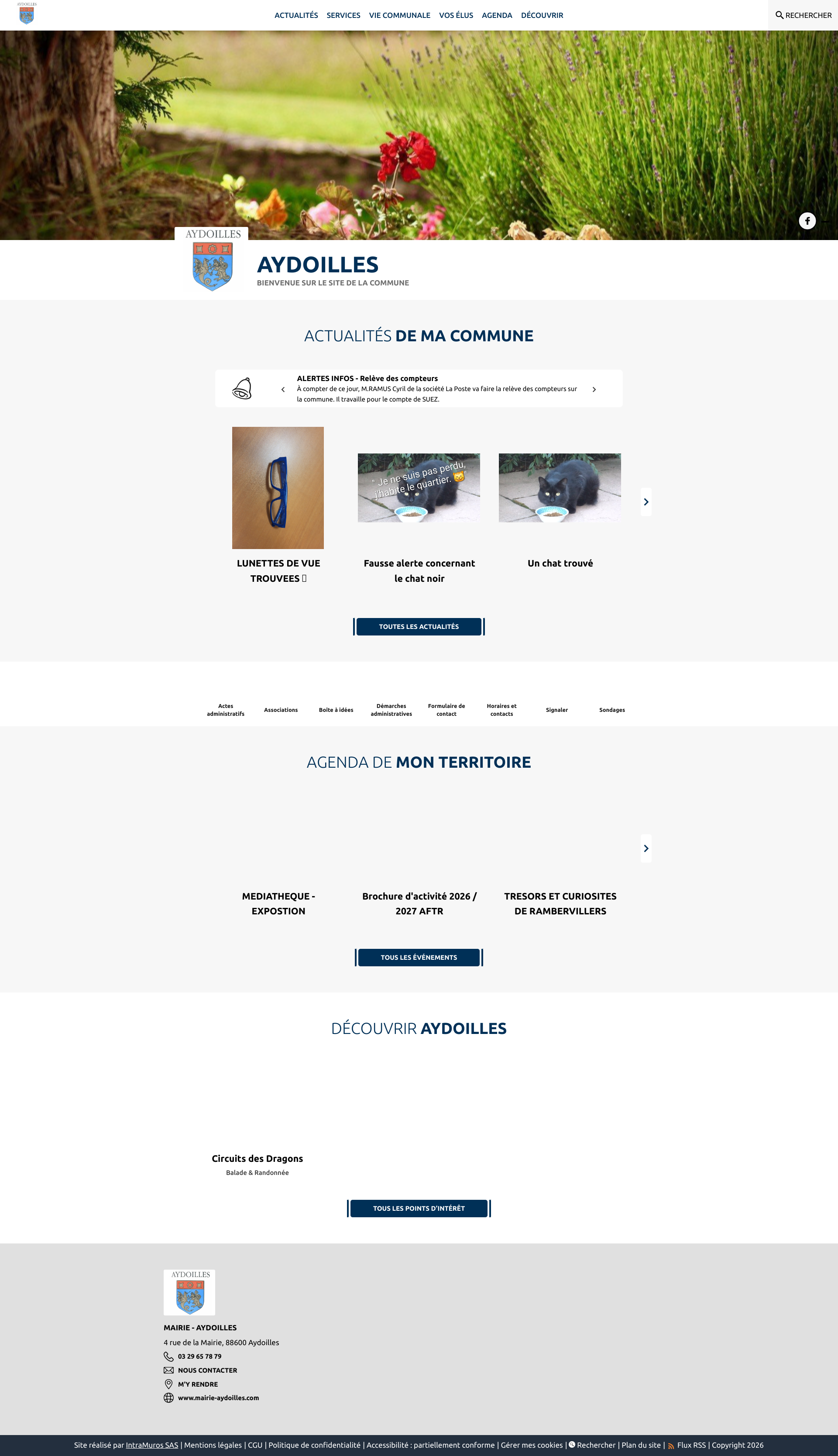 Aperçu du site