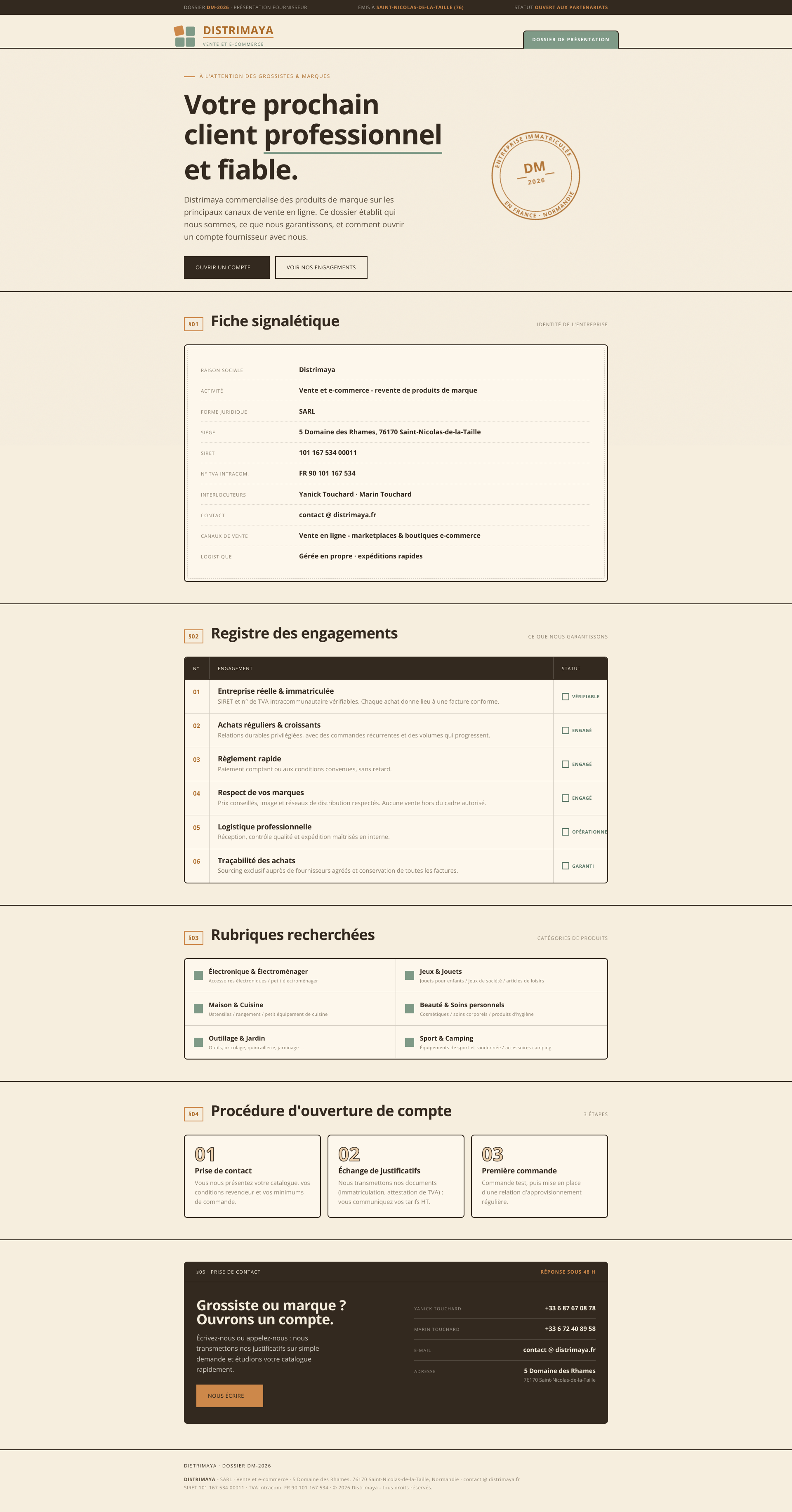 Aperçu du site