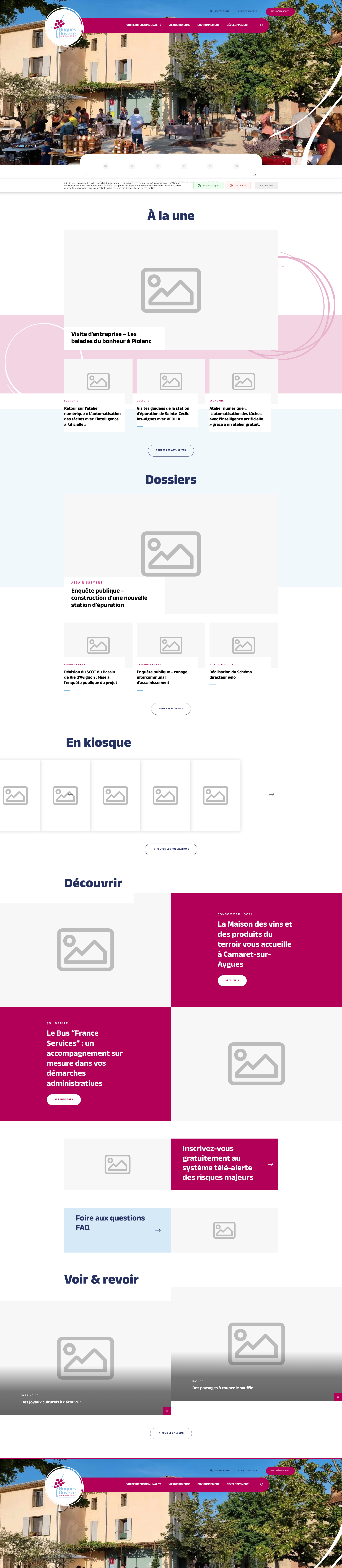 Aperçu du site