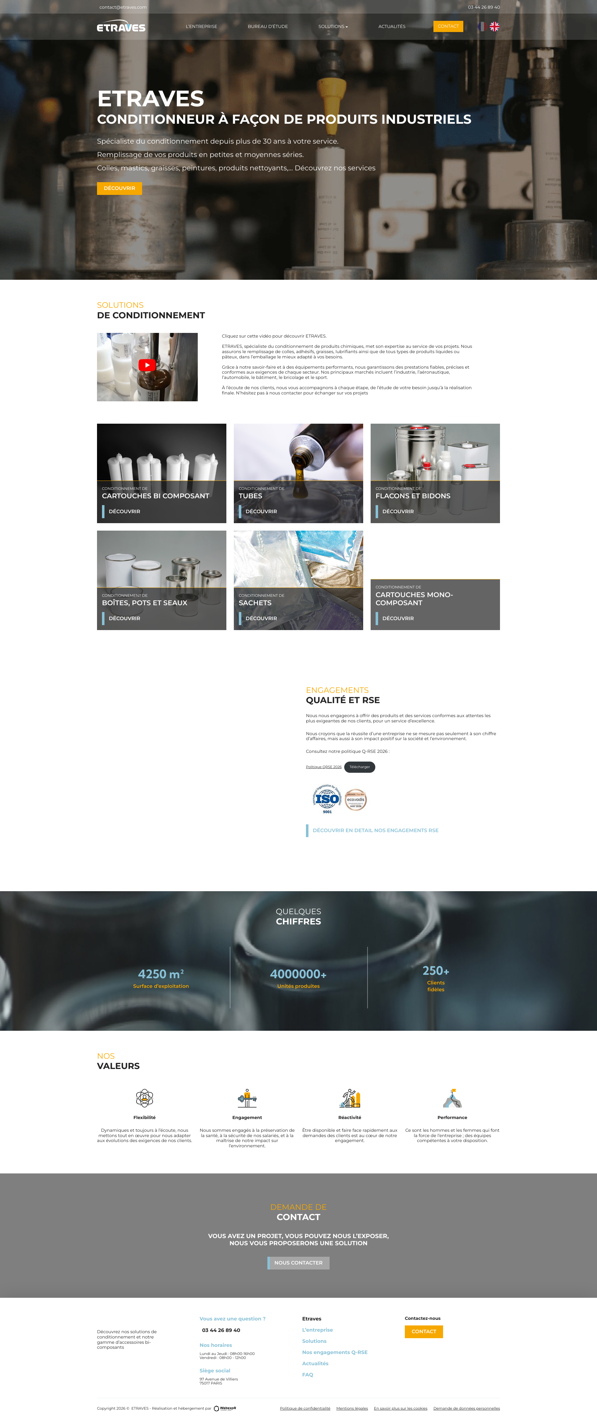 Aperçu du site