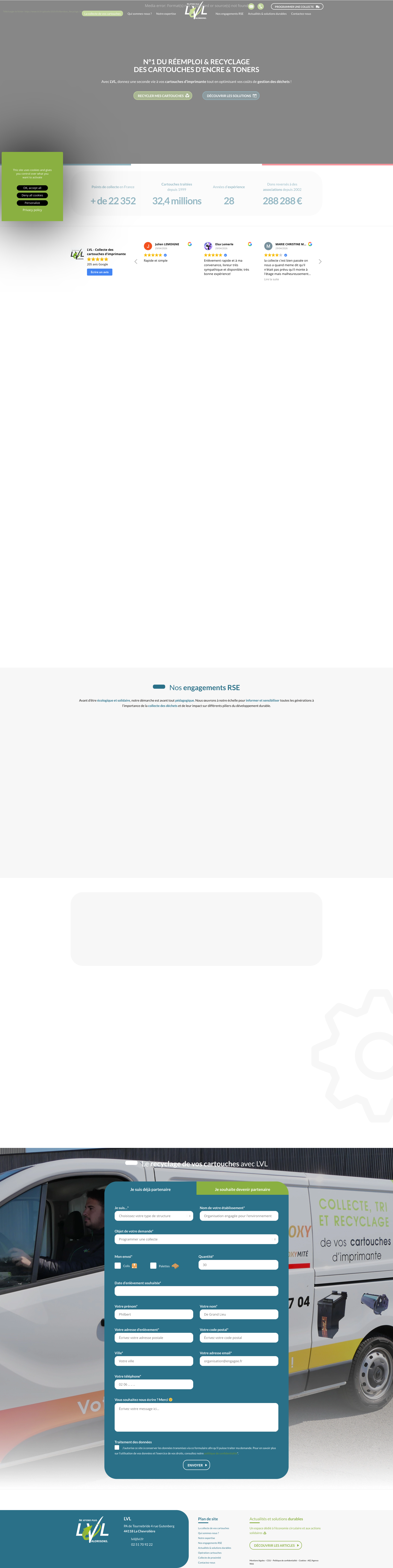 Aperçu du site