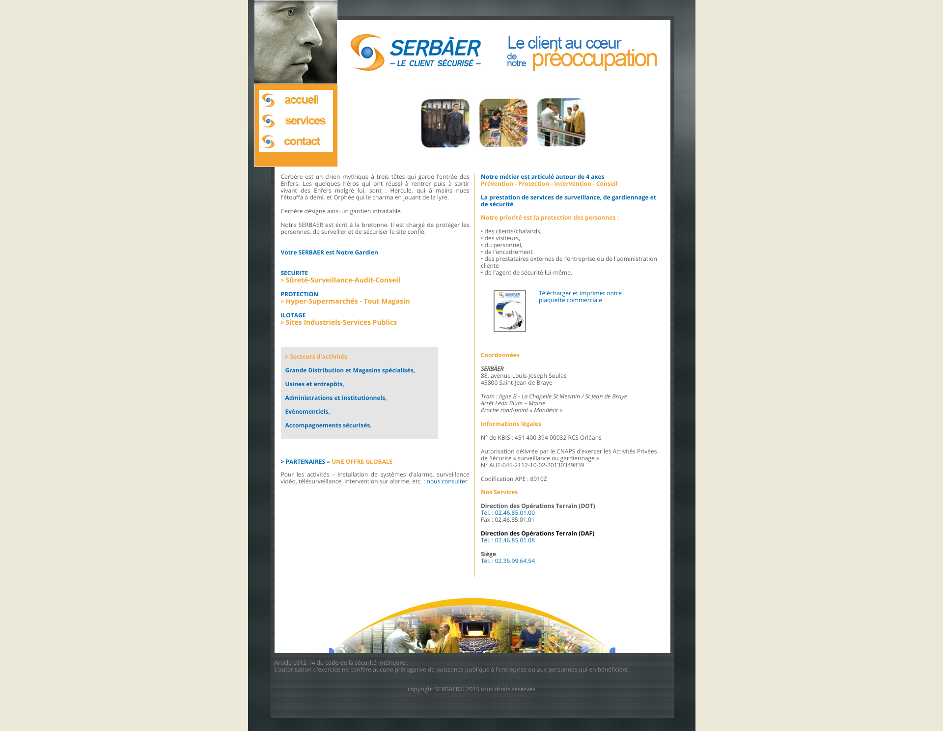 Aperçu du site