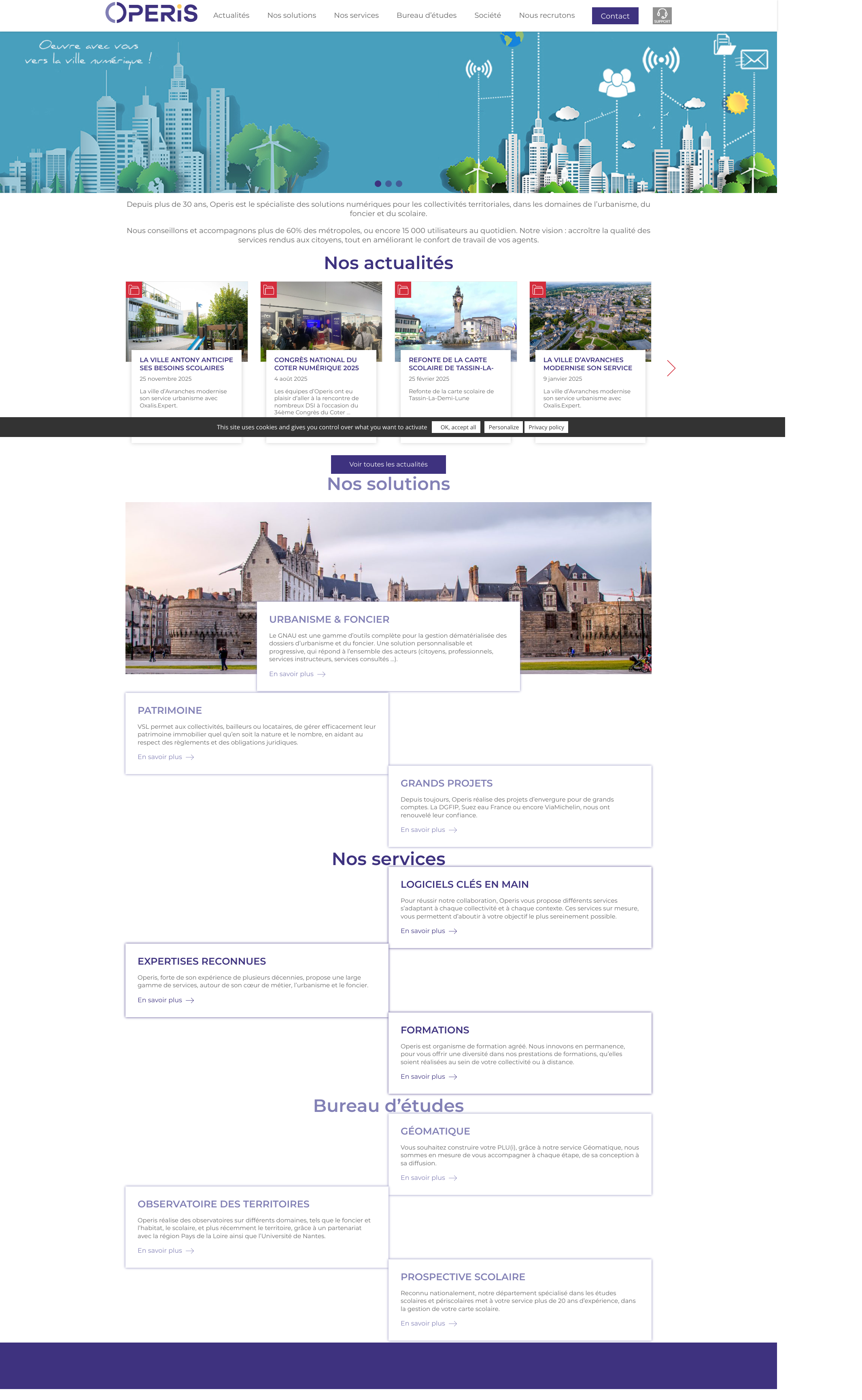 Aperçu du site