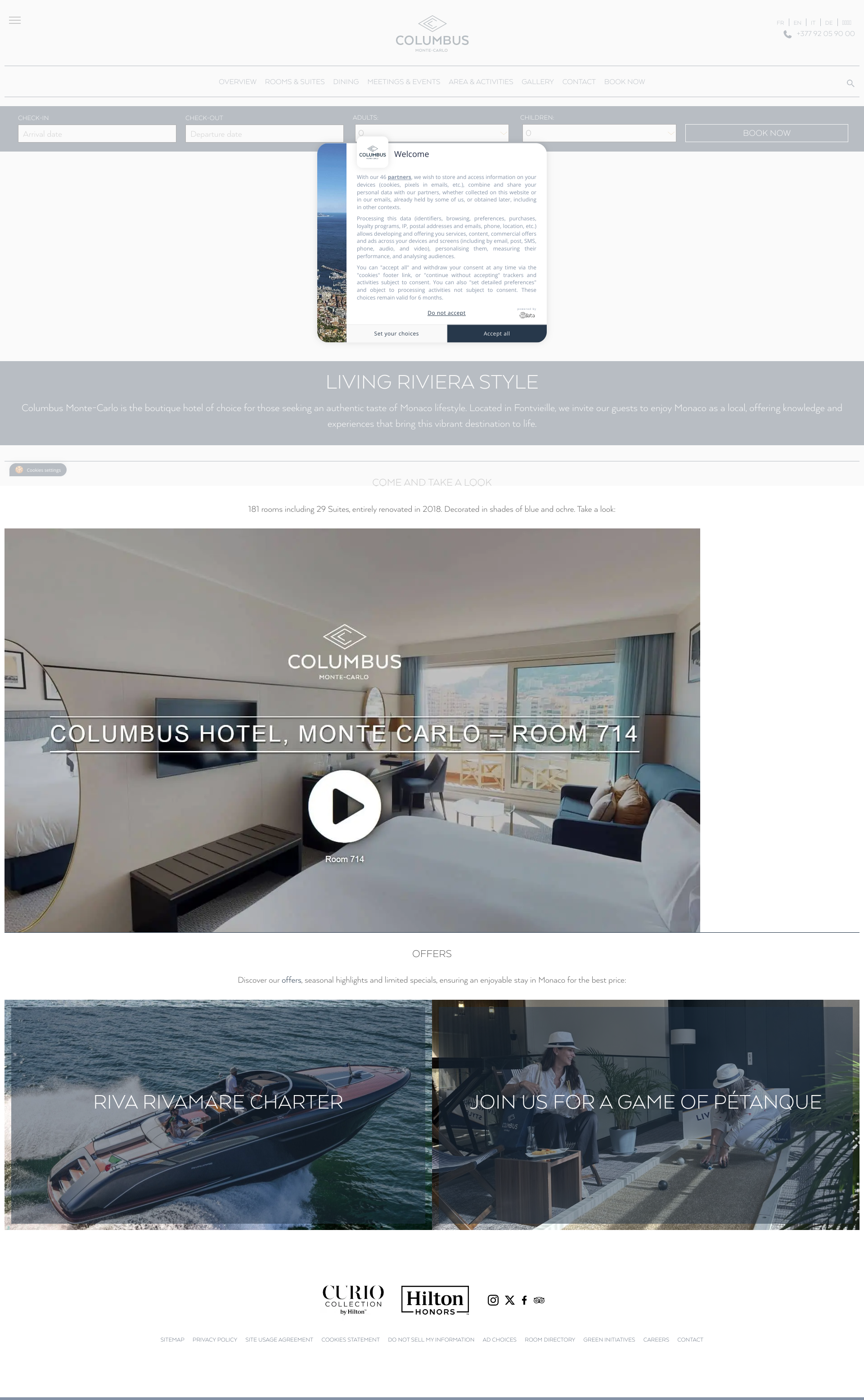 Aperçu du site
