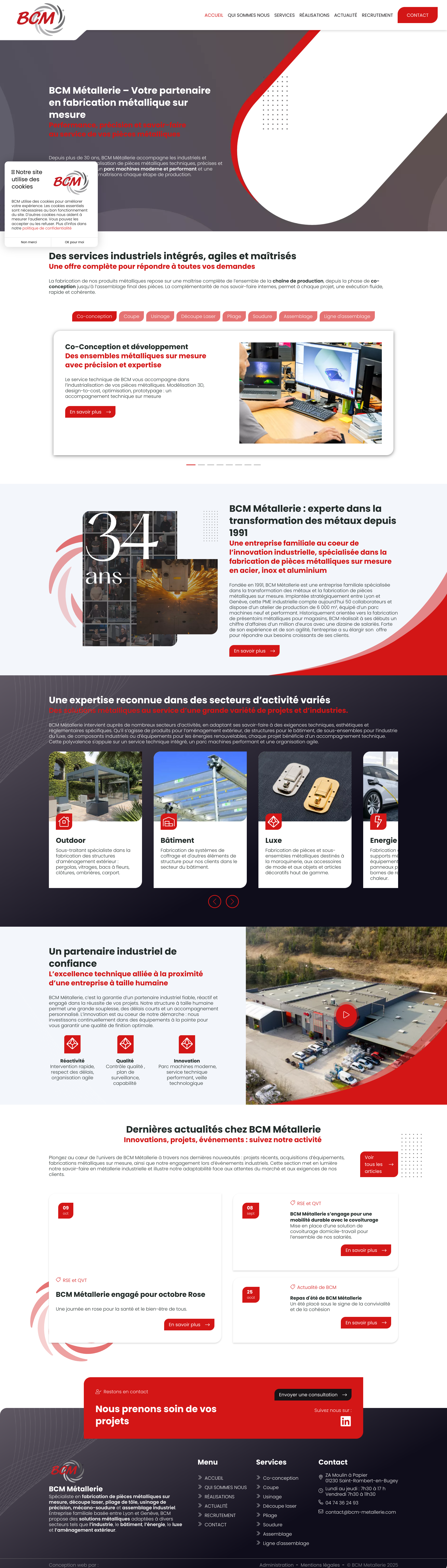 Aperçu du site