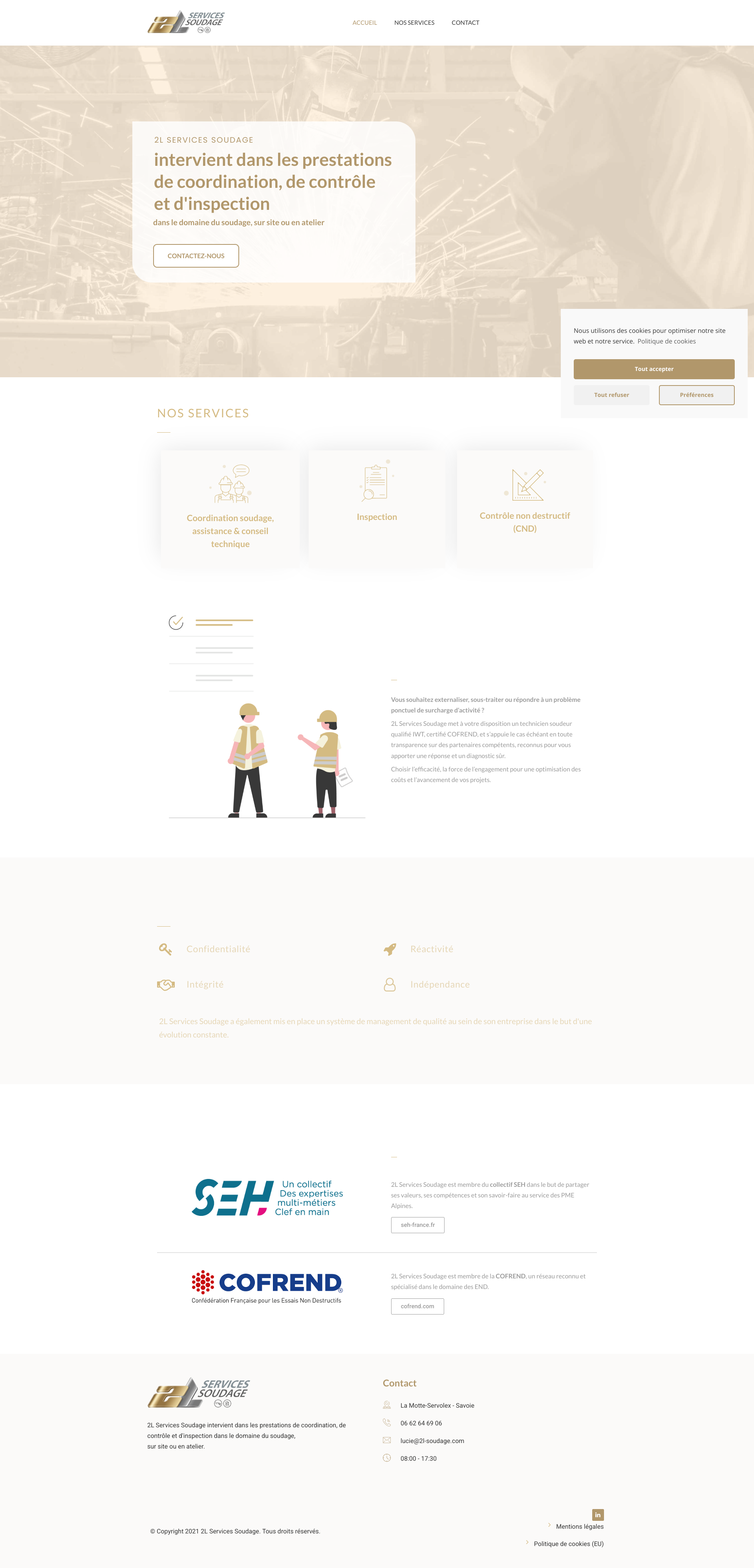 Aperçu du site