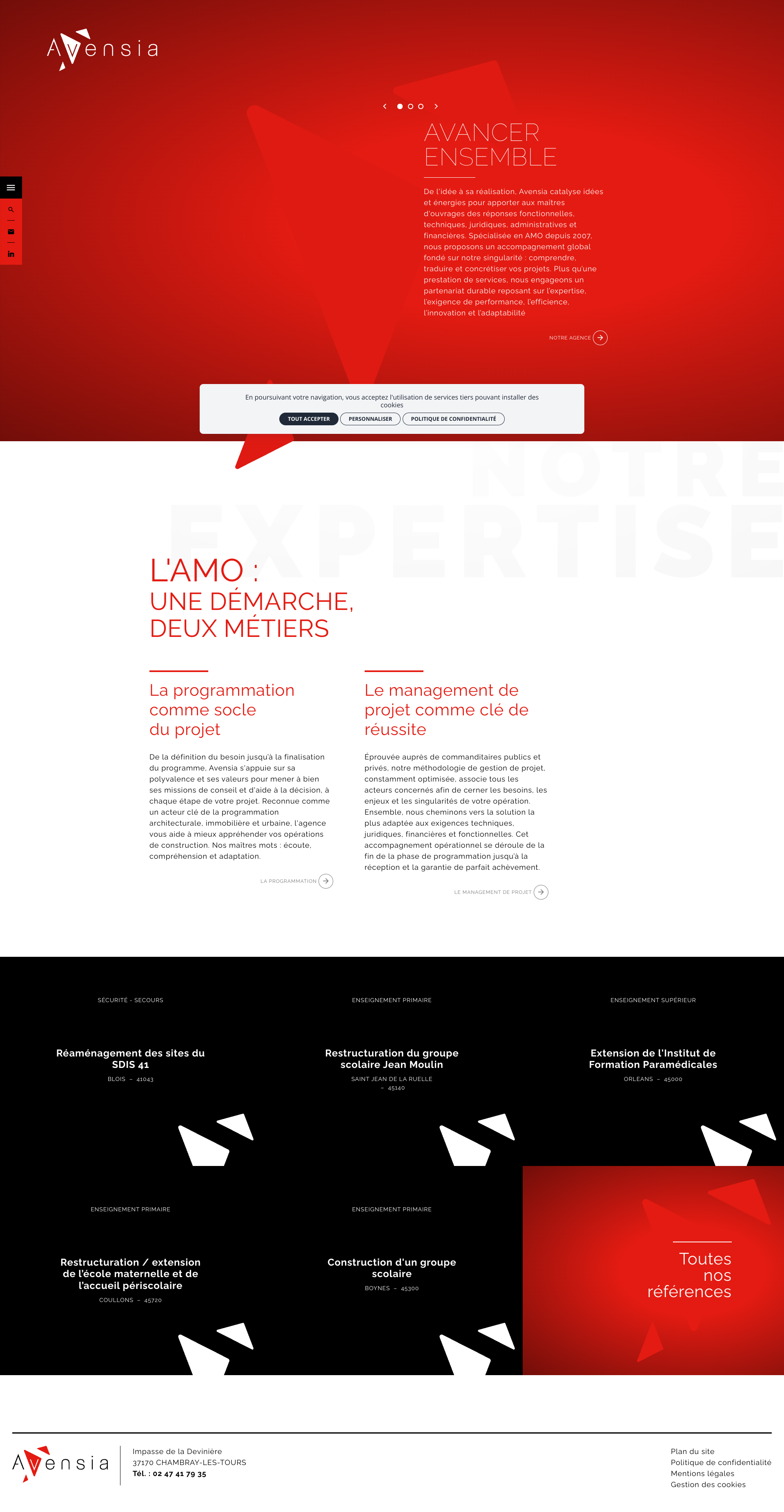 Aperçu du site