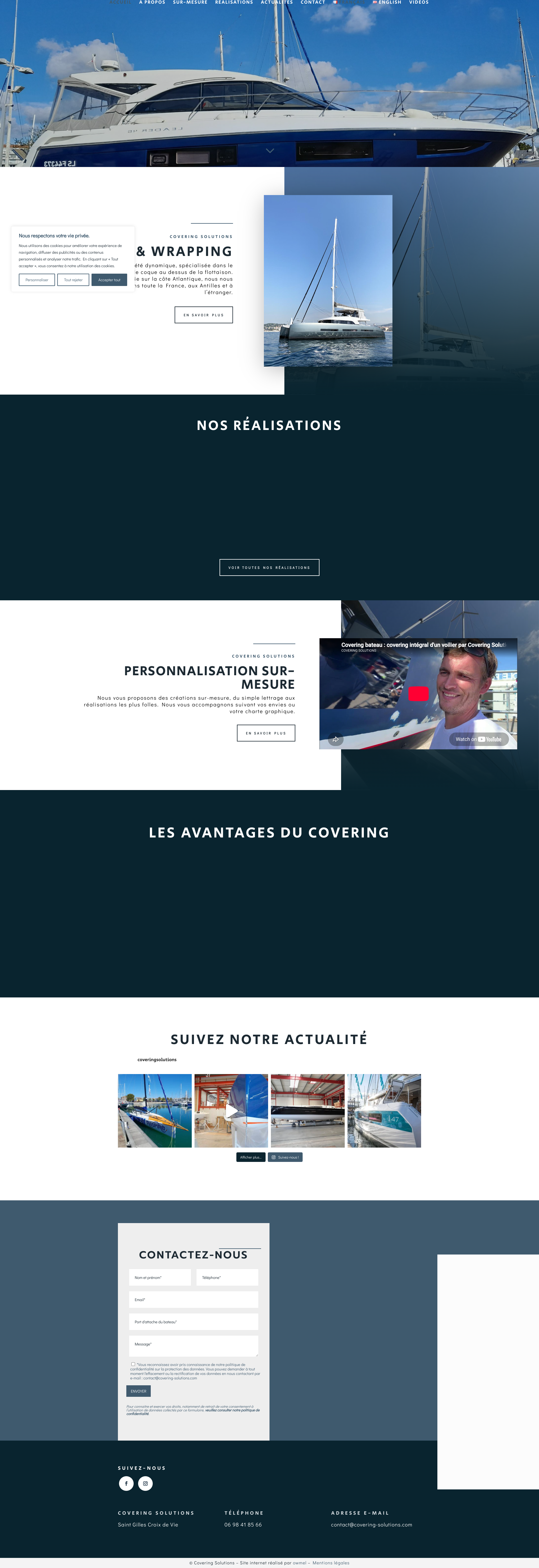 Aperçu du site