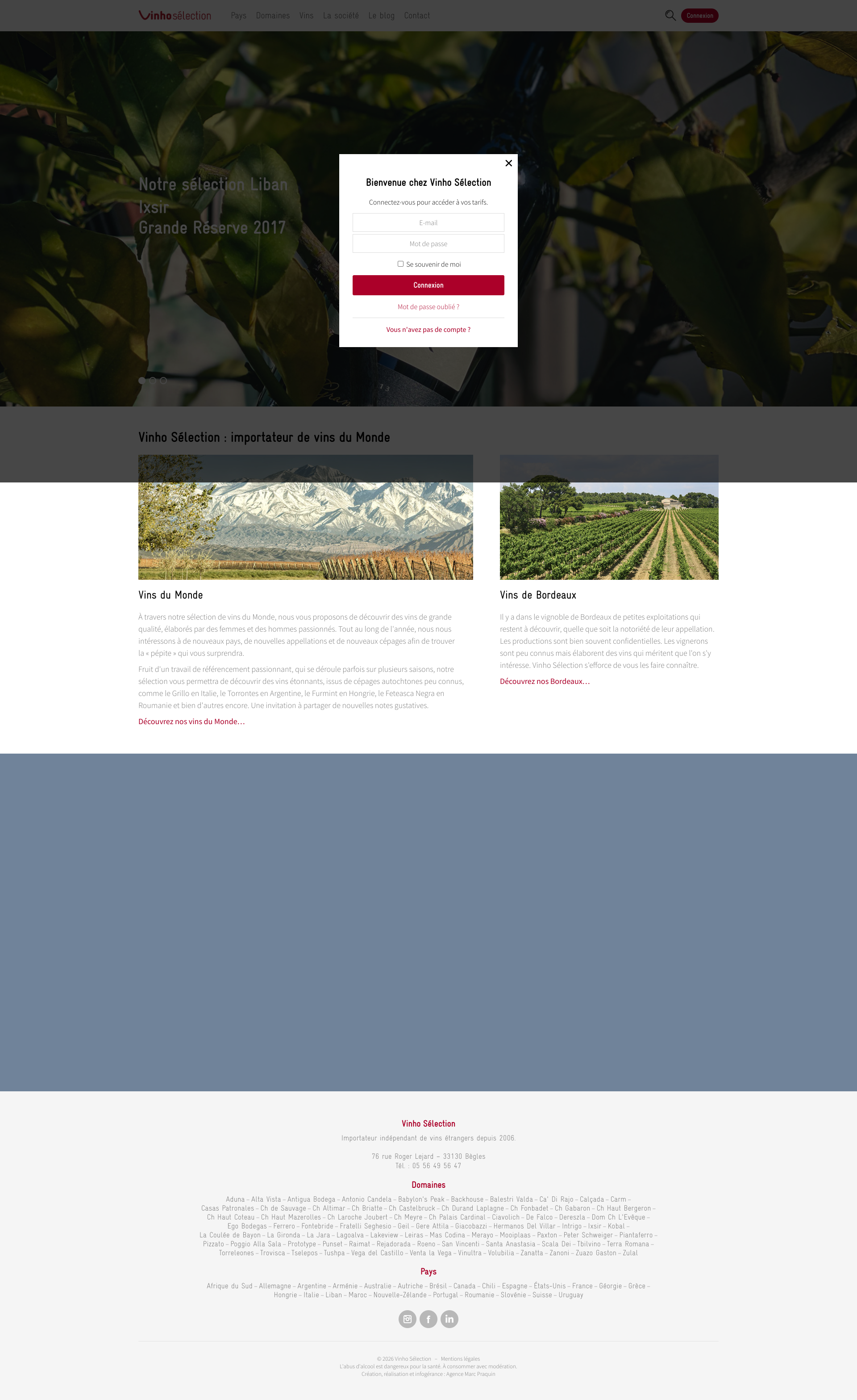 Aperçu du site