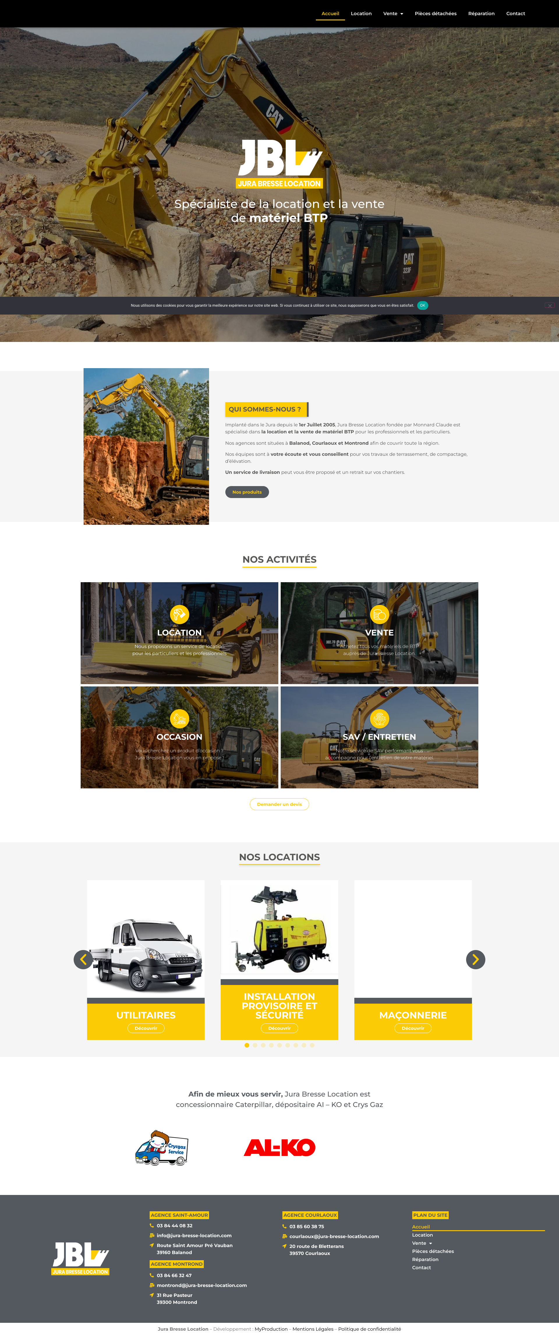 Aperçu du site