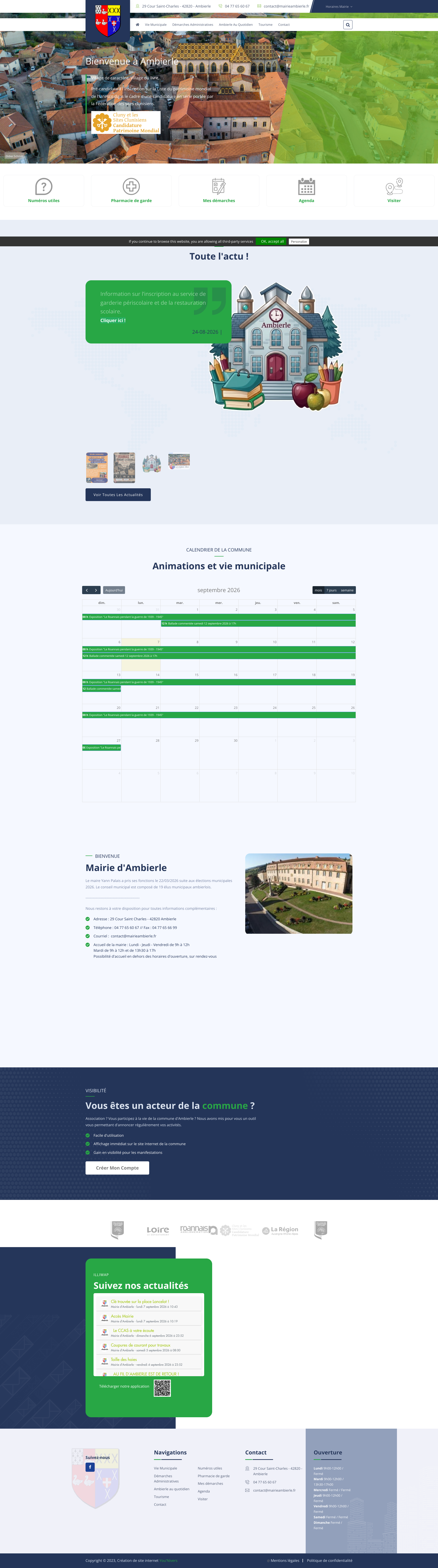 Aperçu du site