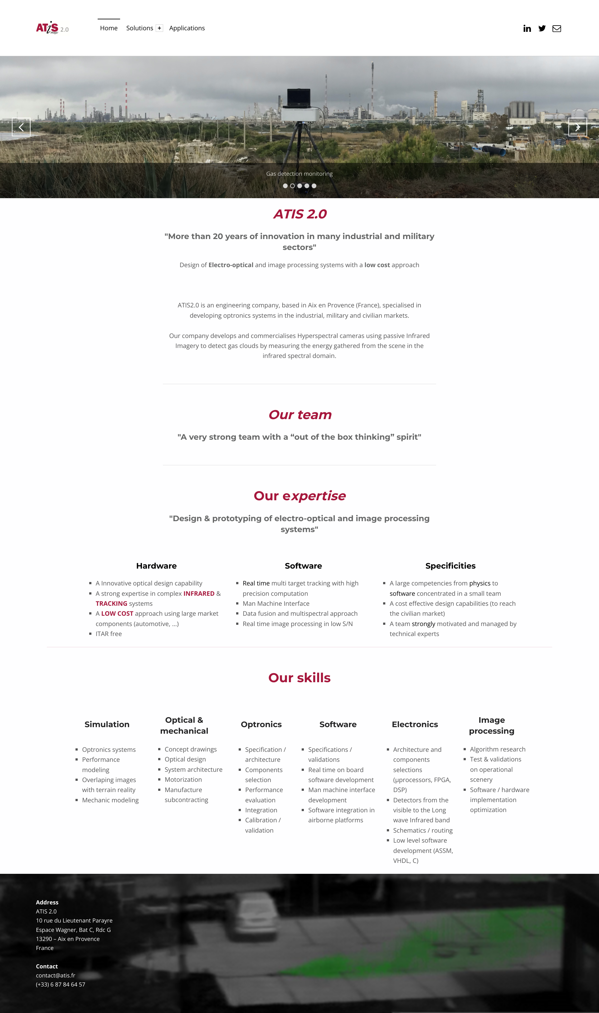 Aperçu du site