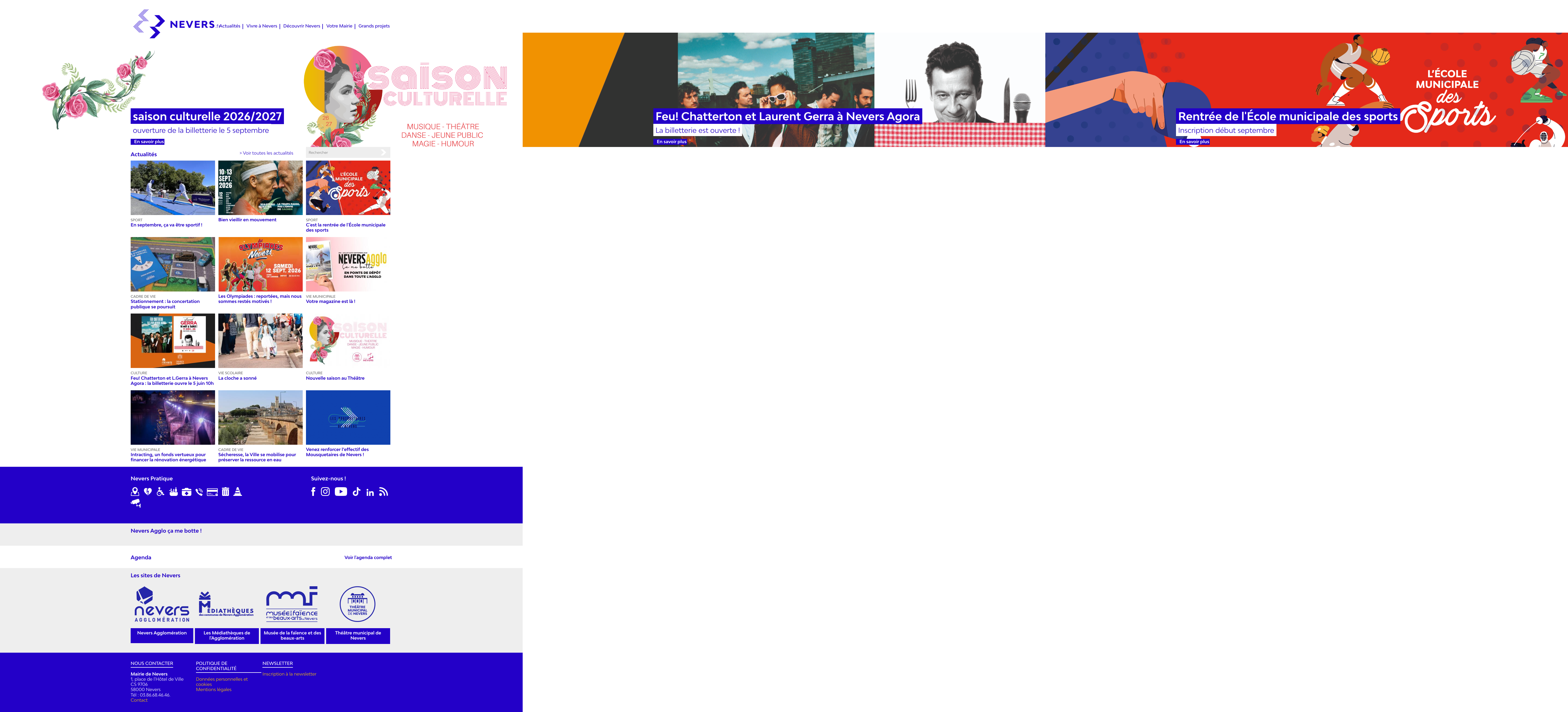 Aperçu du site