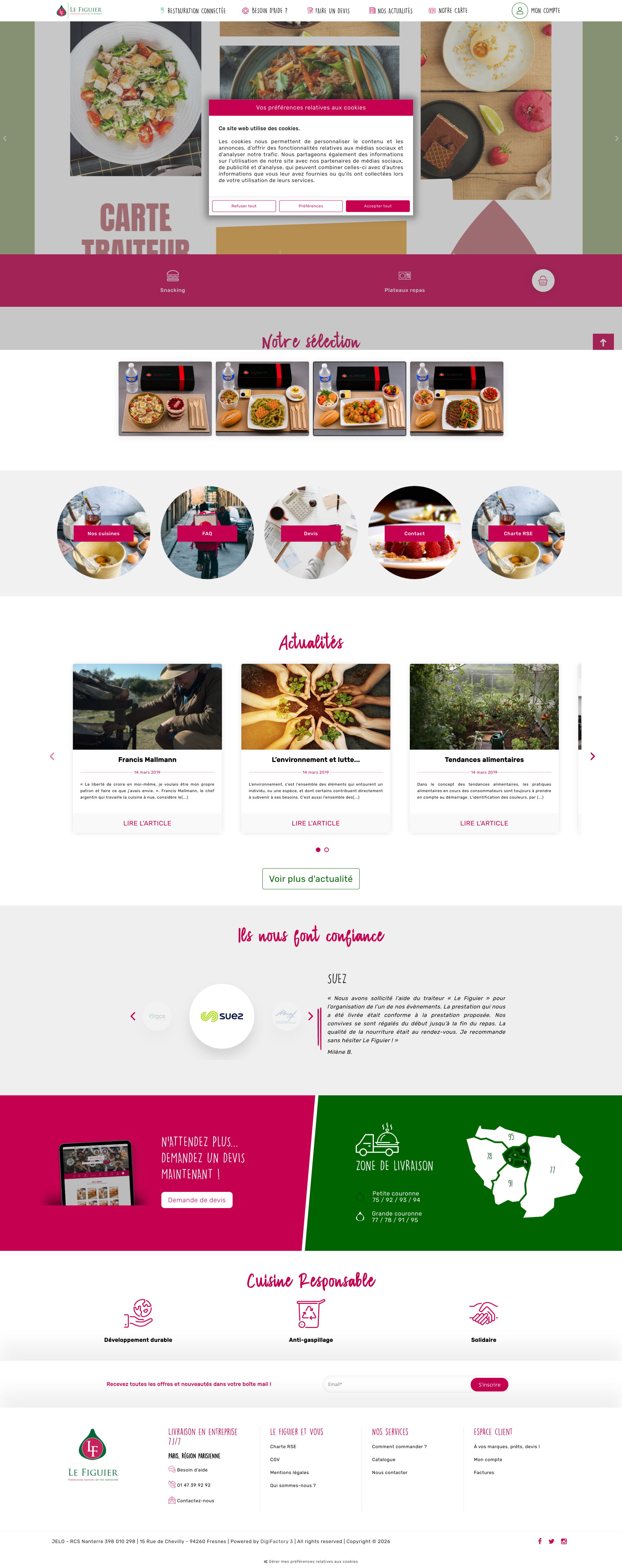 Aperçu du site