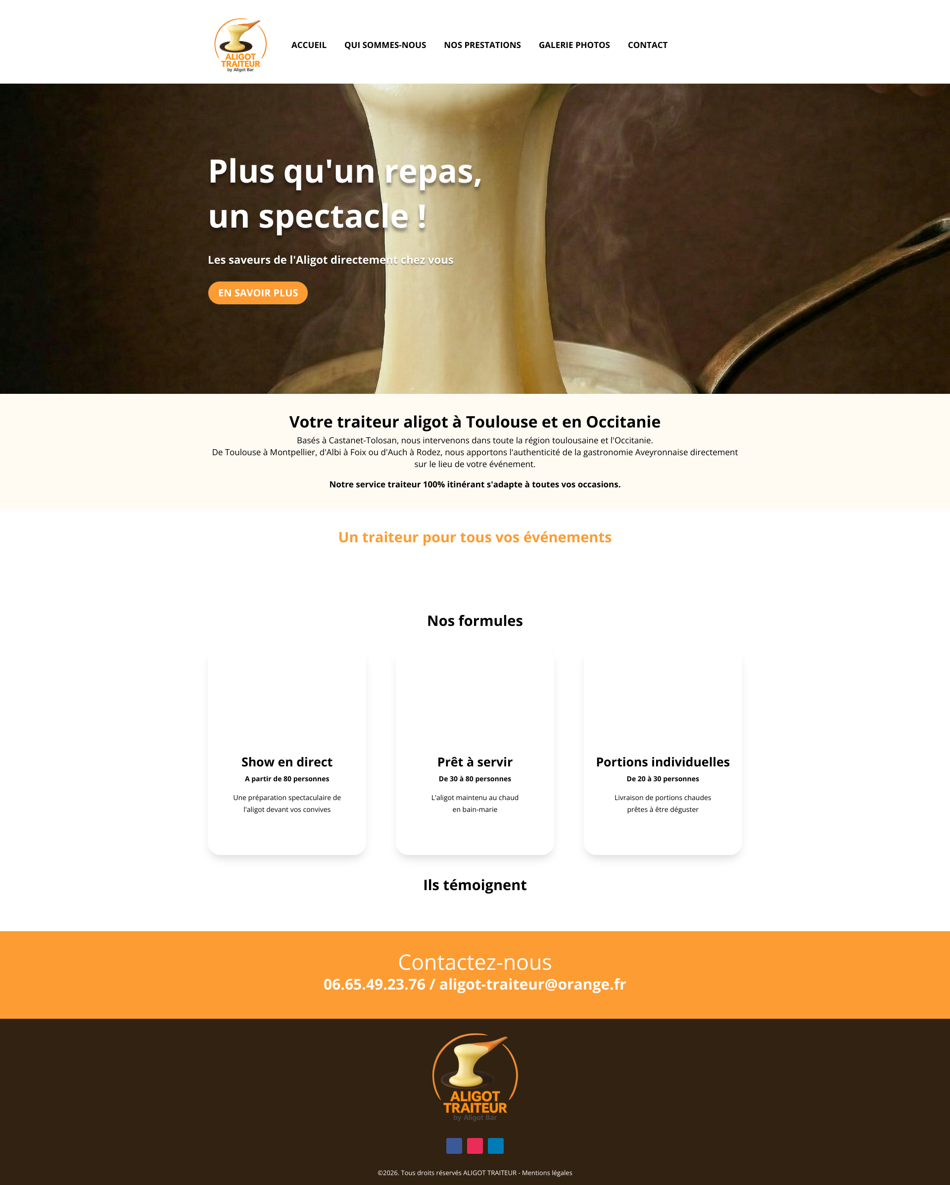 Aperçu du site