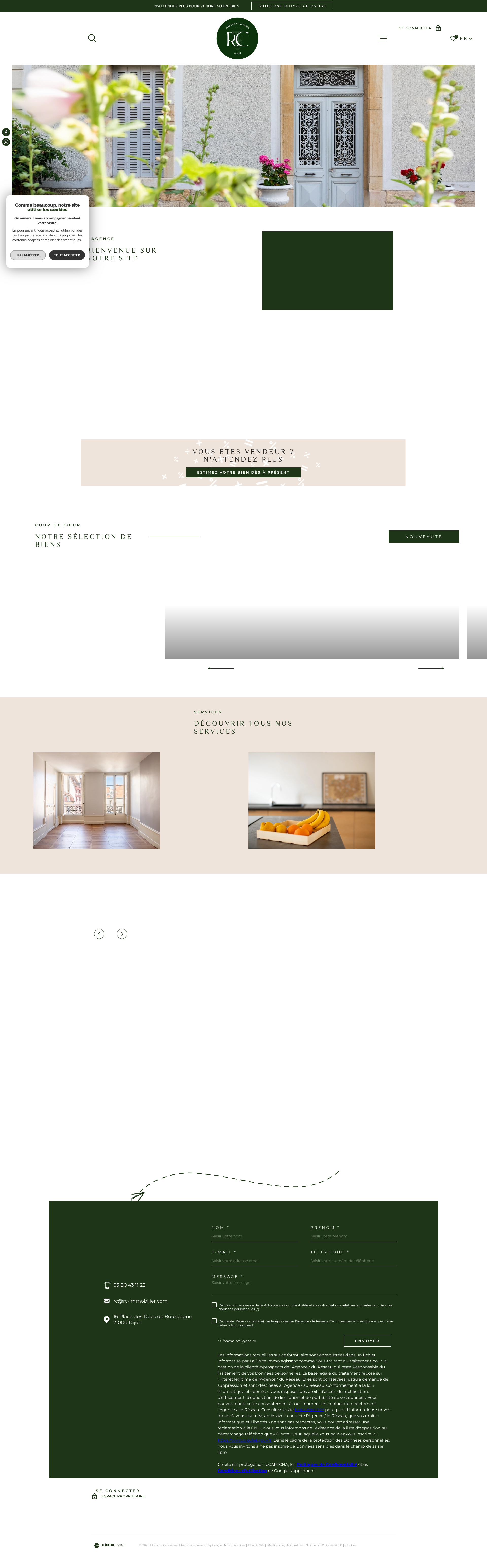 Aperçu du site