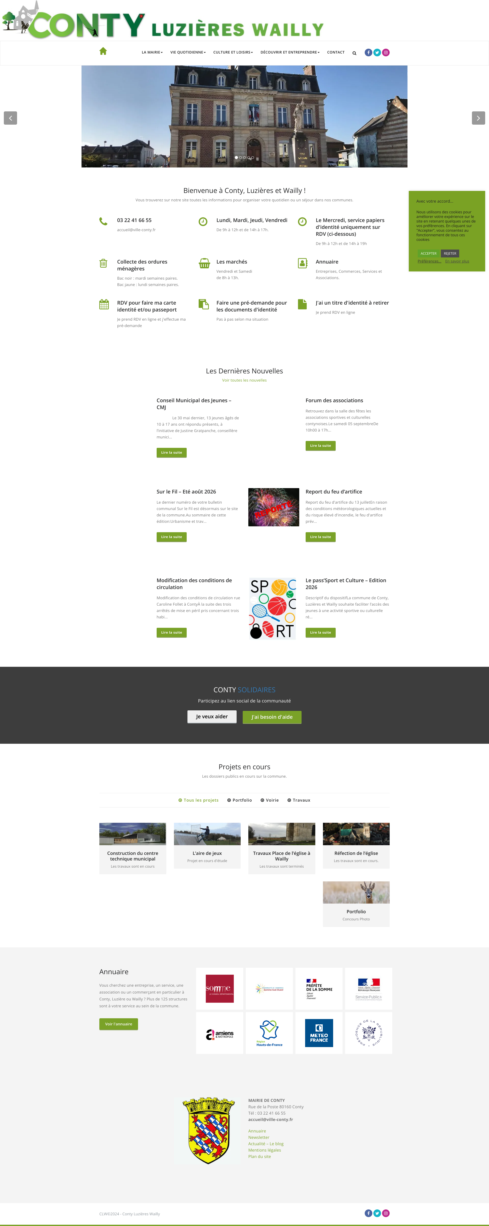 Aperçu du site