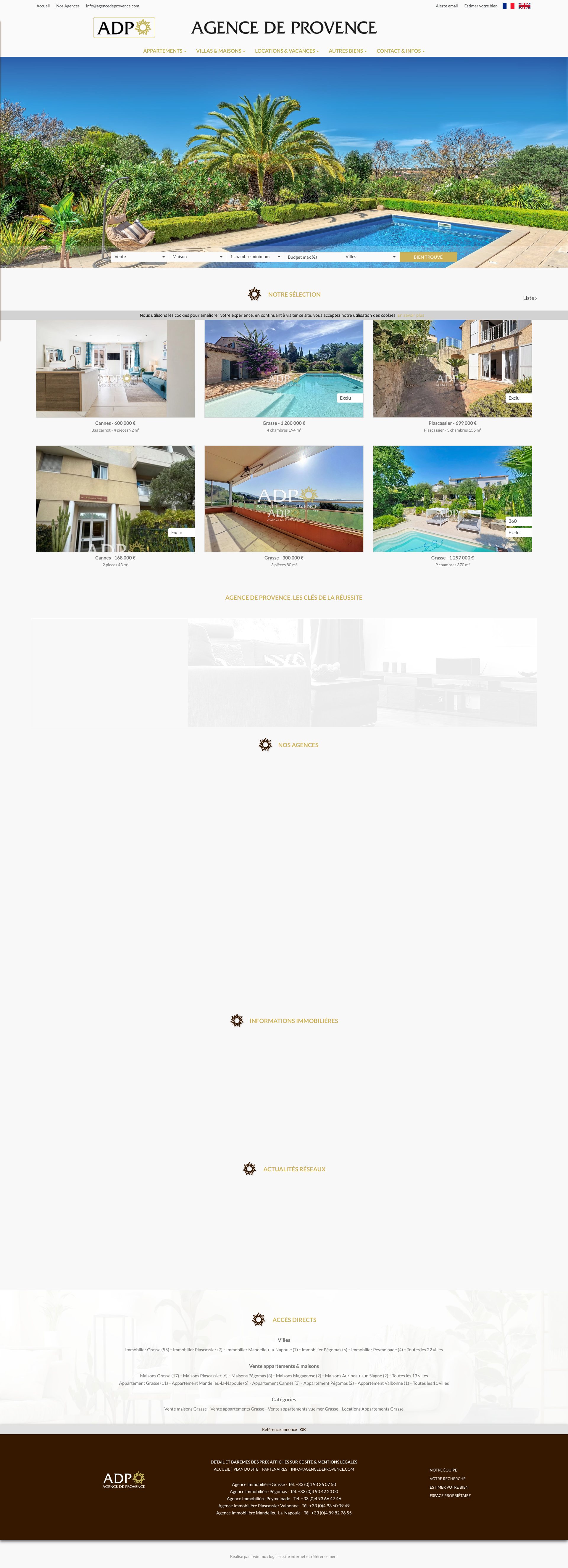 Aperçu du site