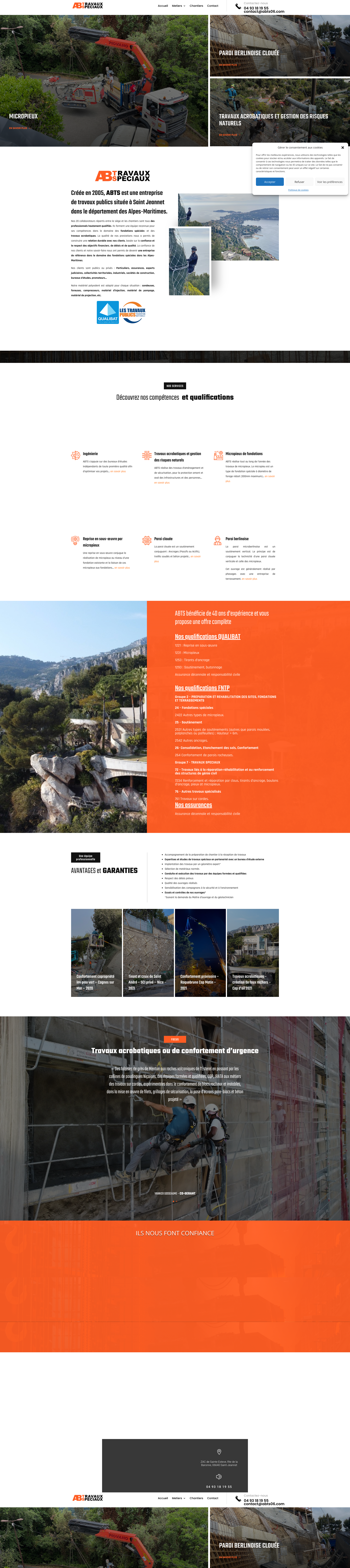 Aperçu du site