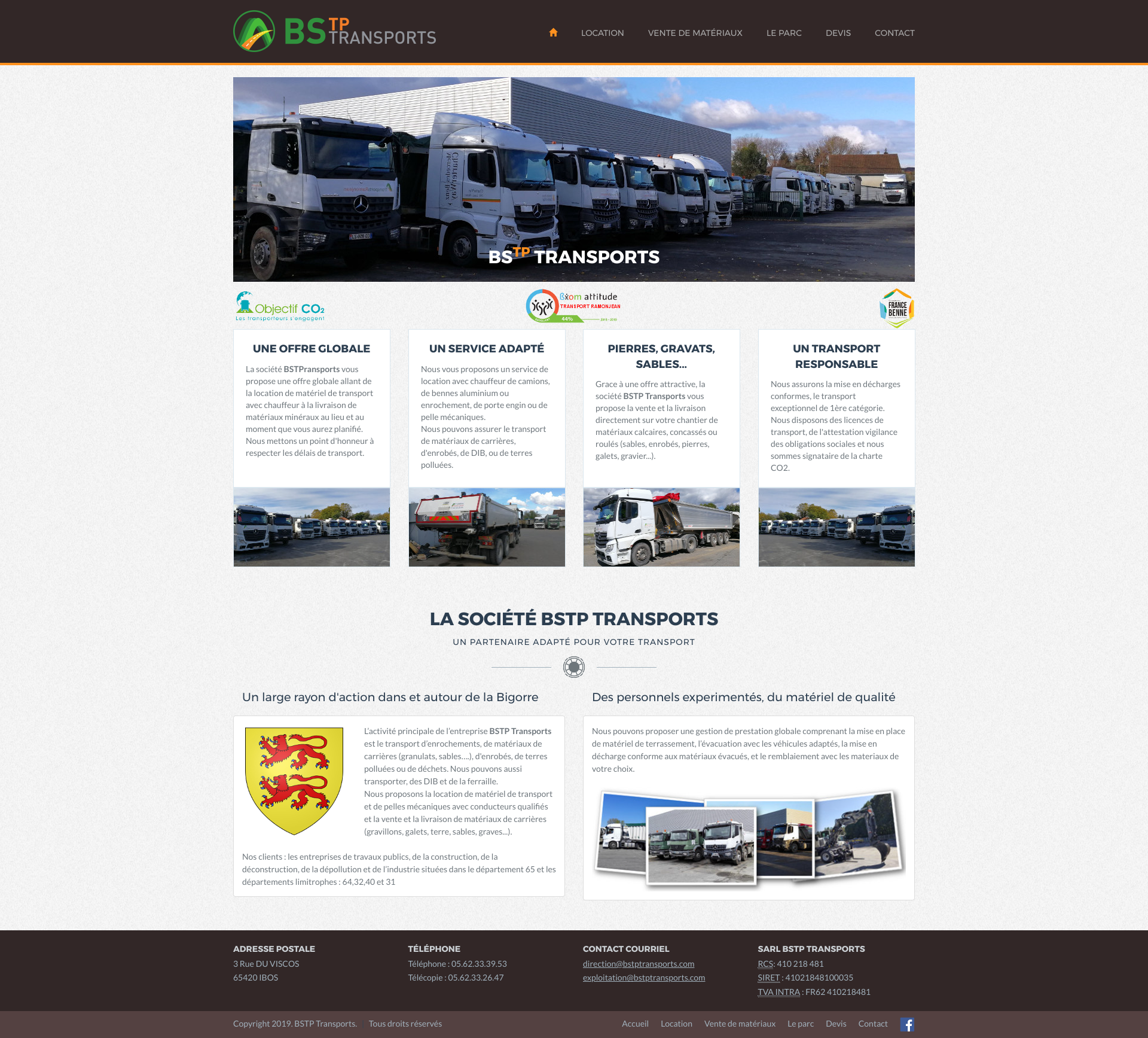 Aperçu du site