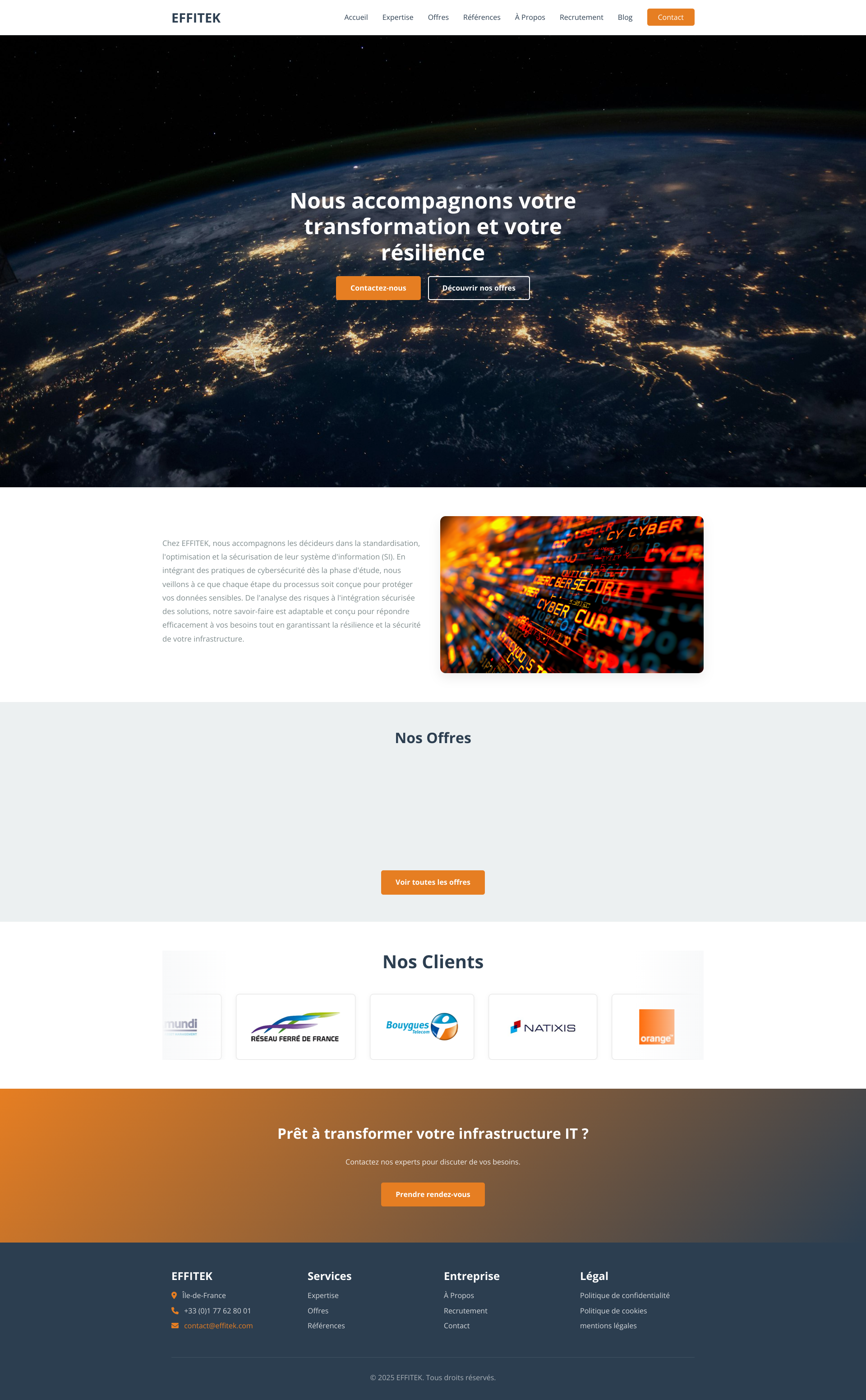Aperçu du site
