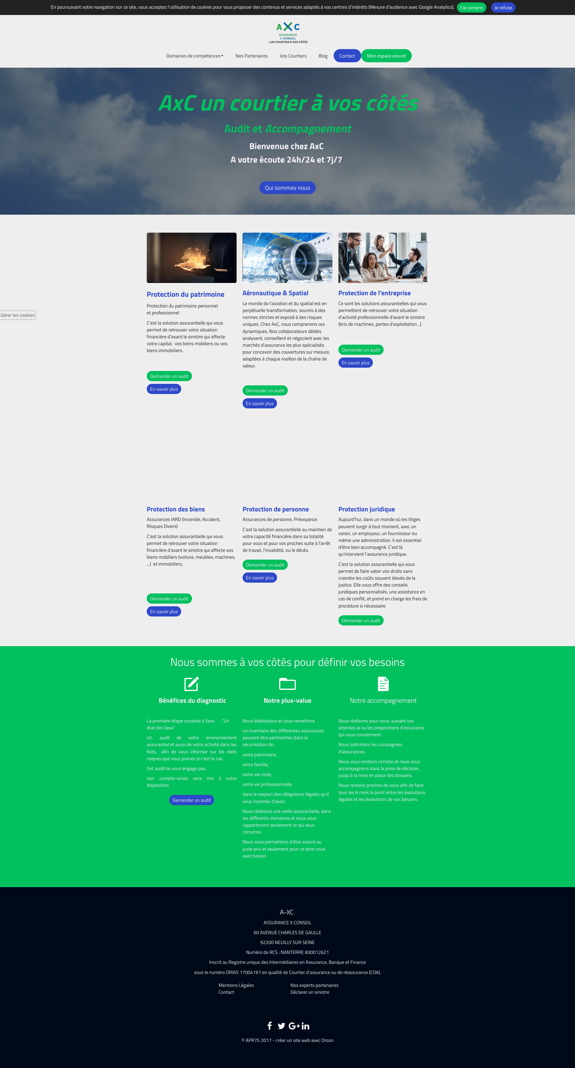 Aperçu du site