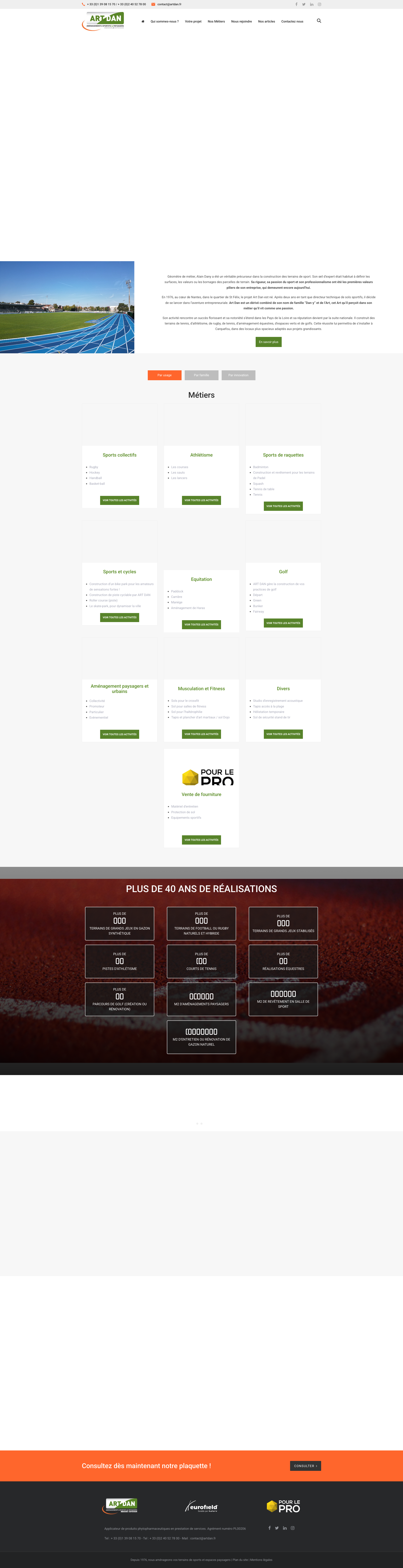 Aperçu du site
