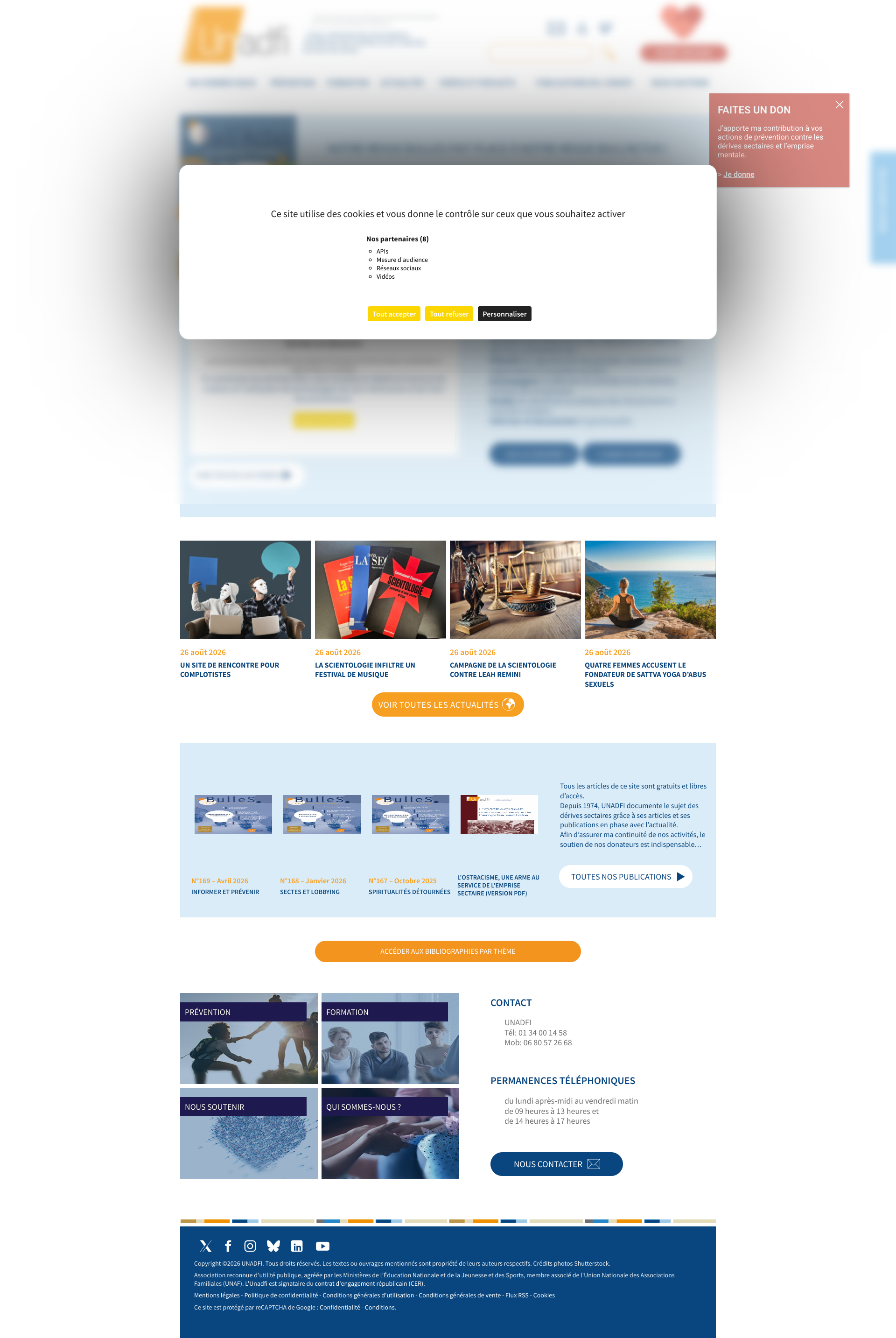 Aperçu du site