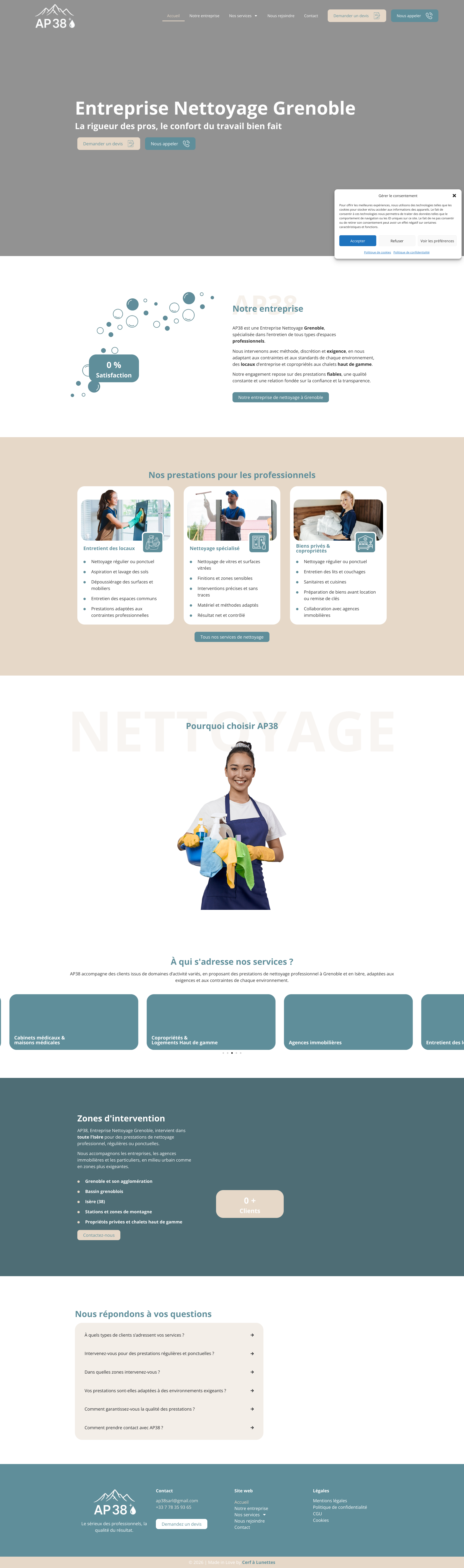 Aperçu du site