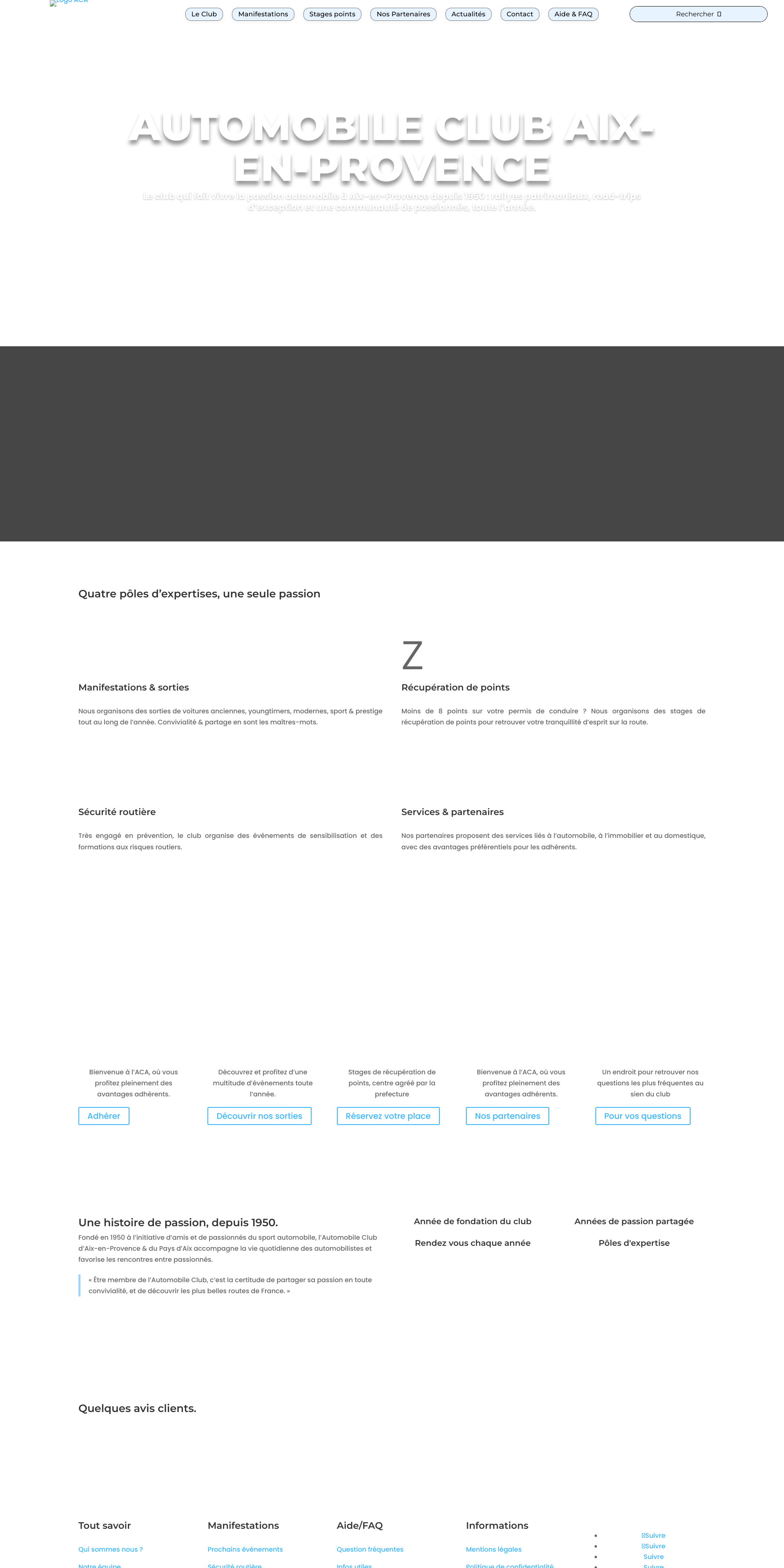Aperçu du site