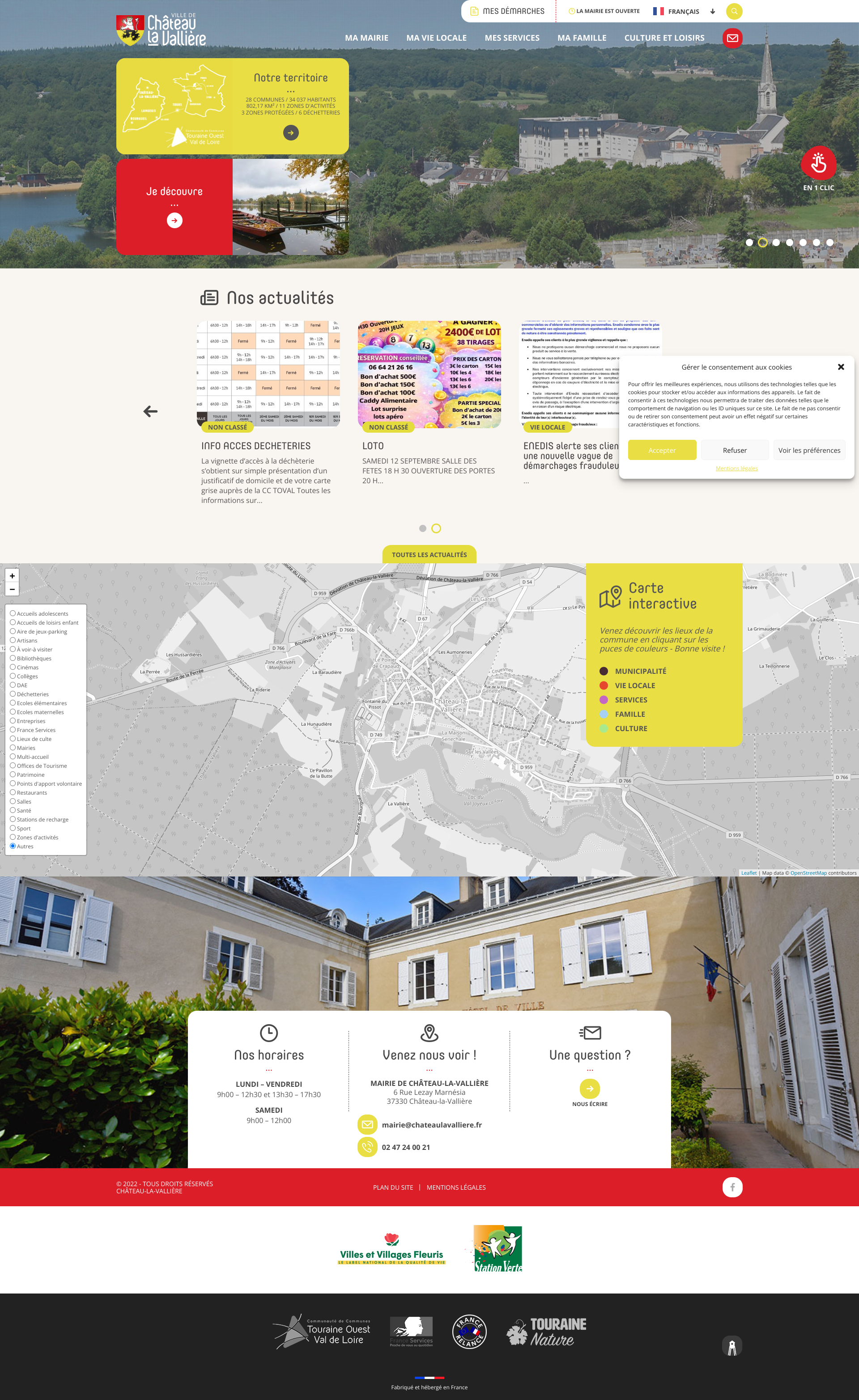 Aperçu du site