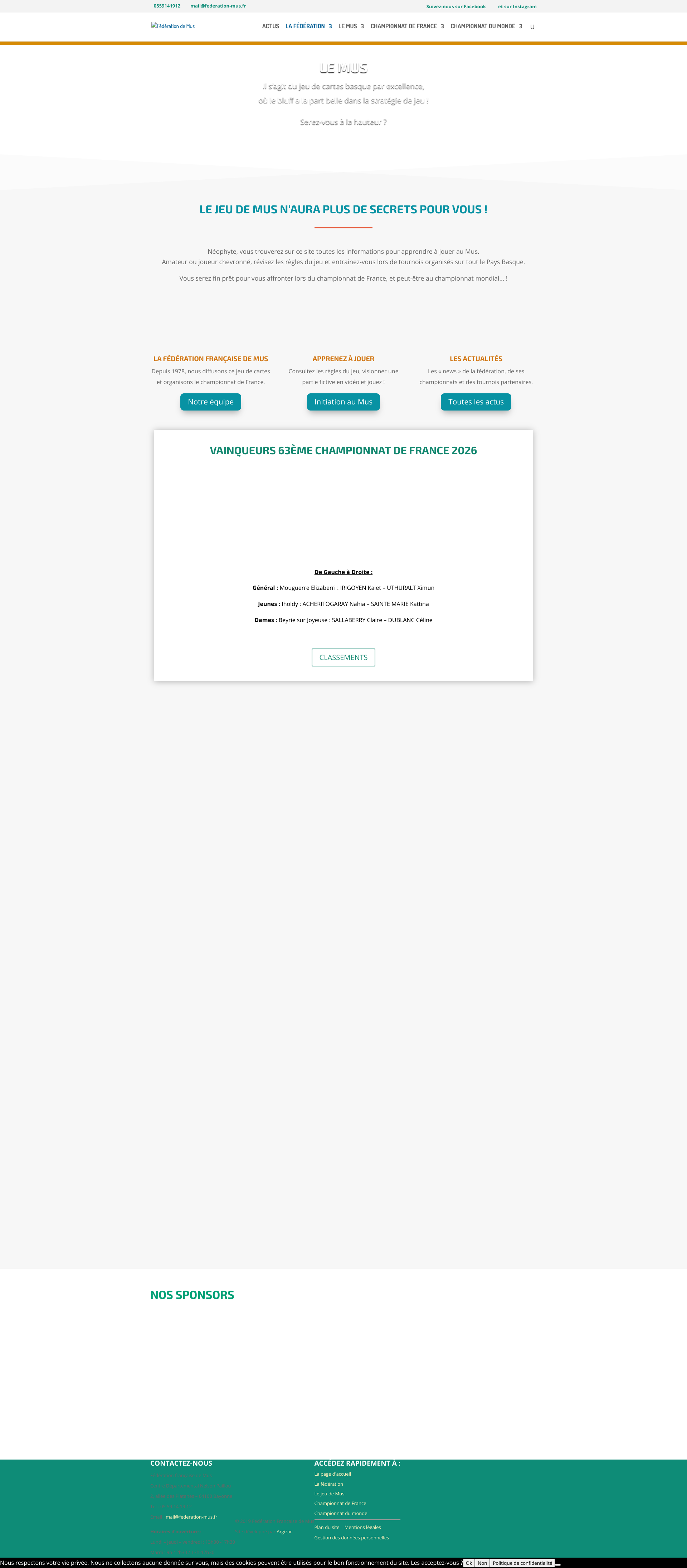 Aperçu du site