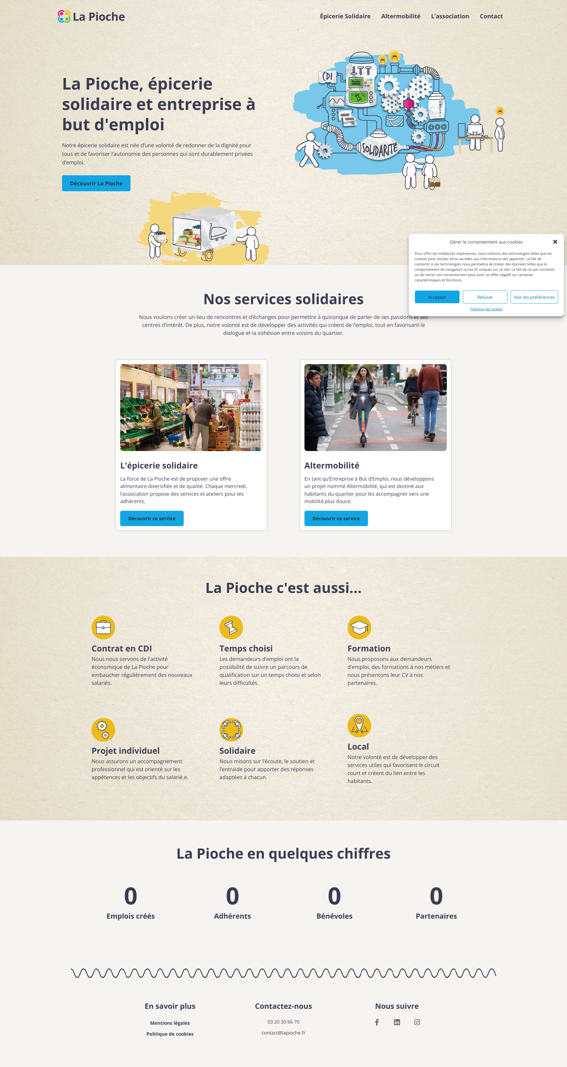 Aperçu du site