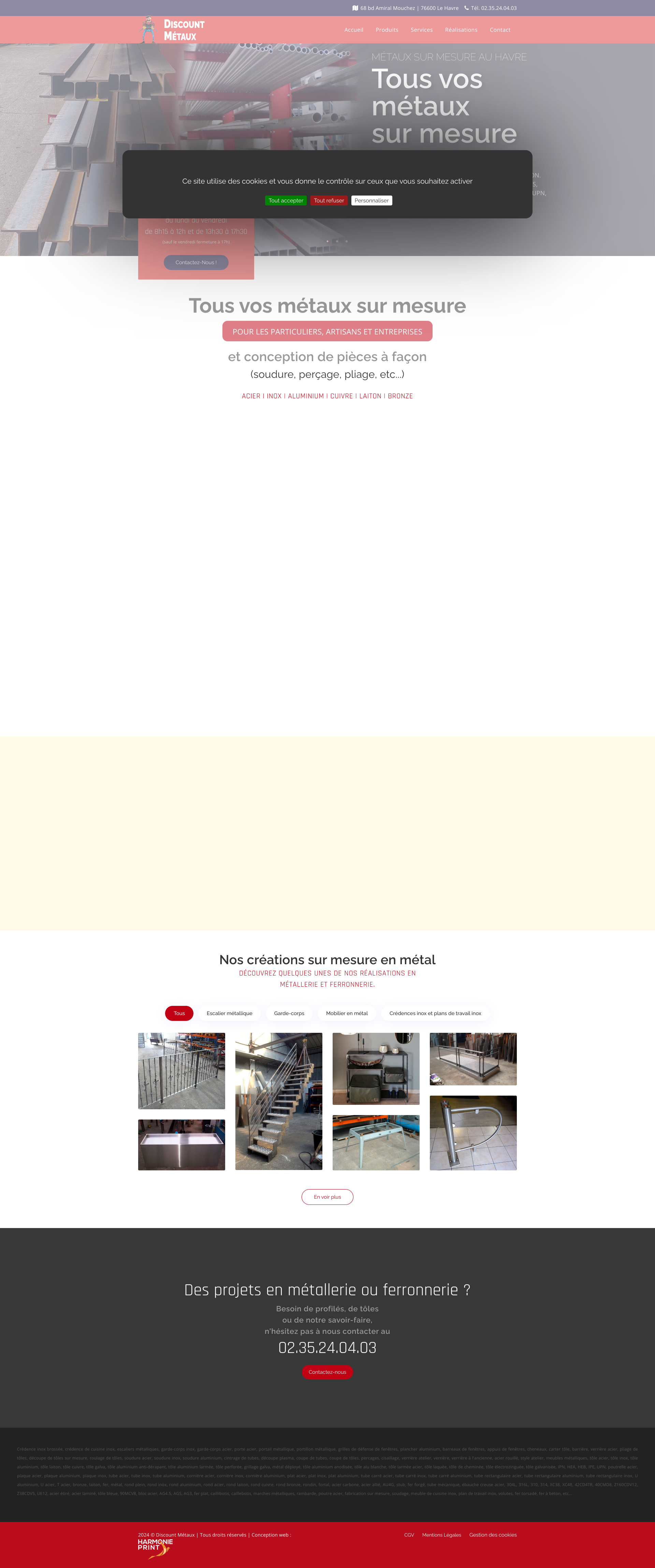 Aperçu du site
