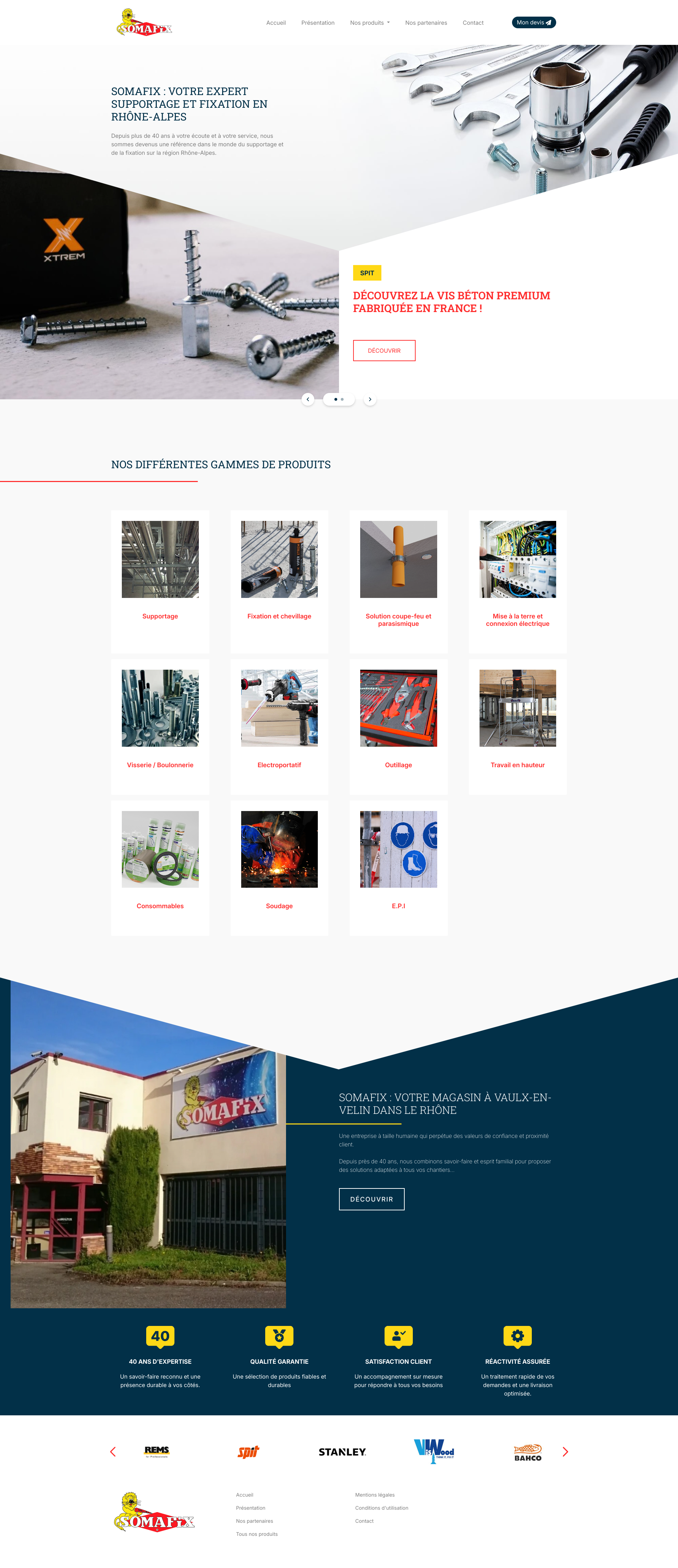 Aperçu du site