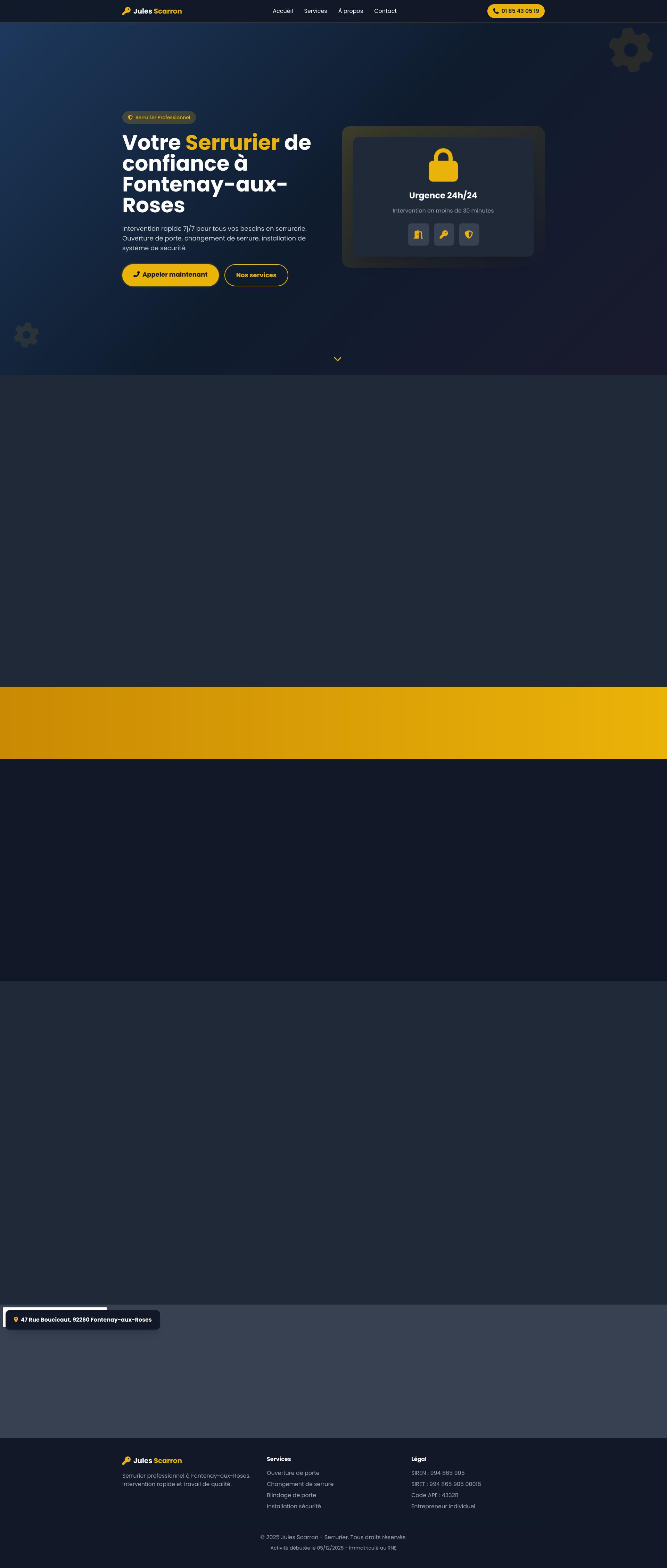 Aperçu du site