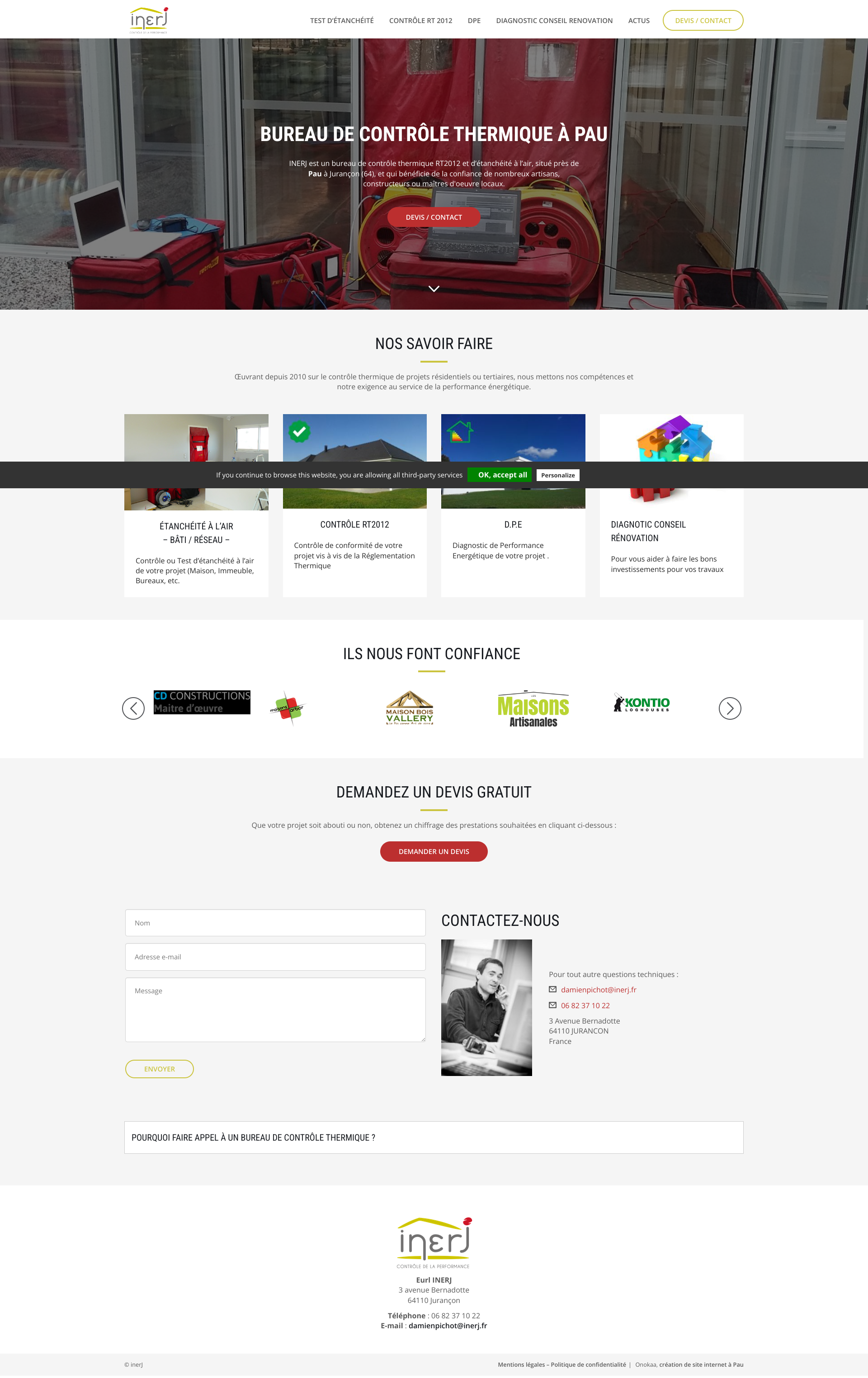 Aperçu du site