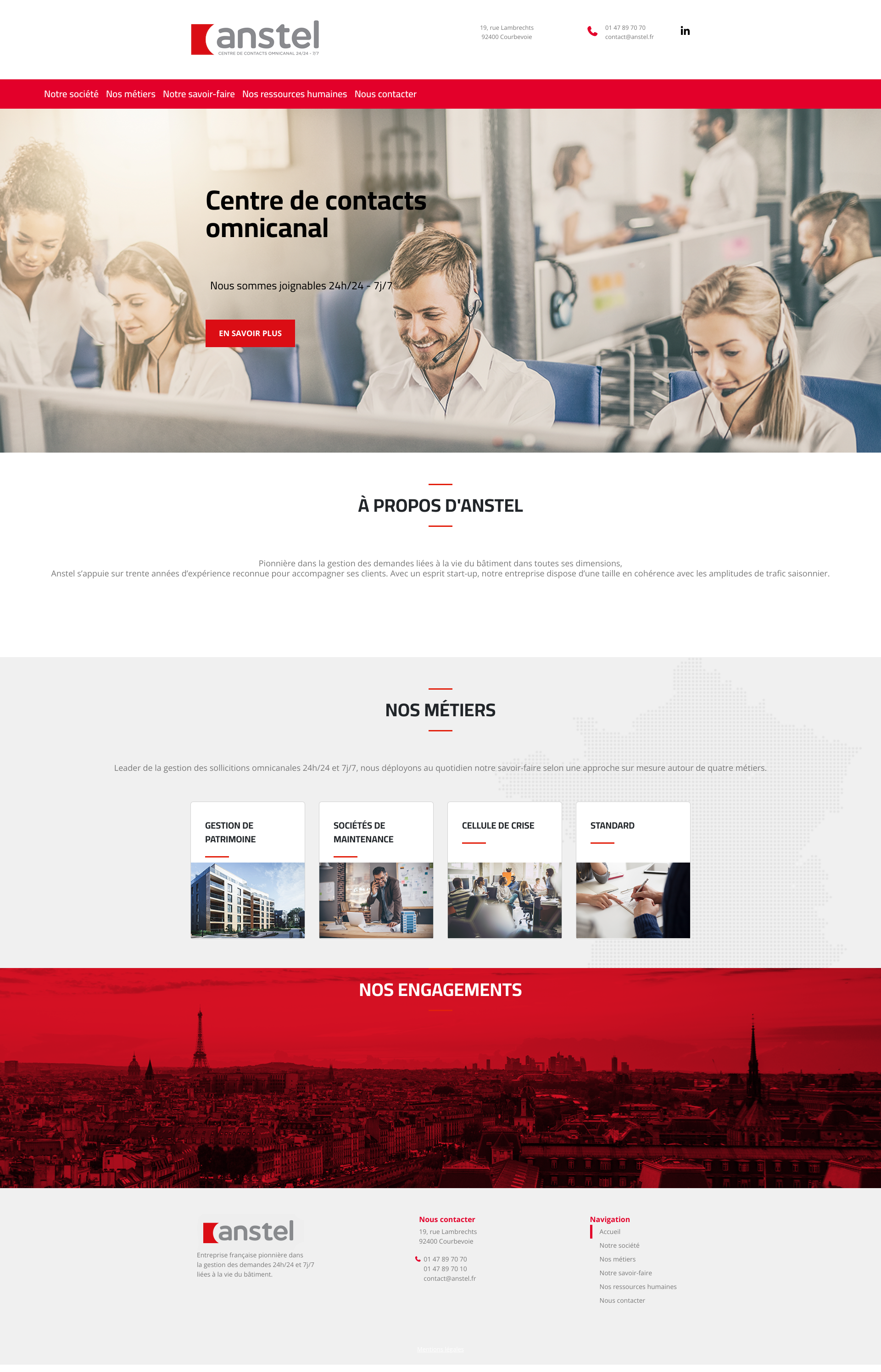 Aperçu du site