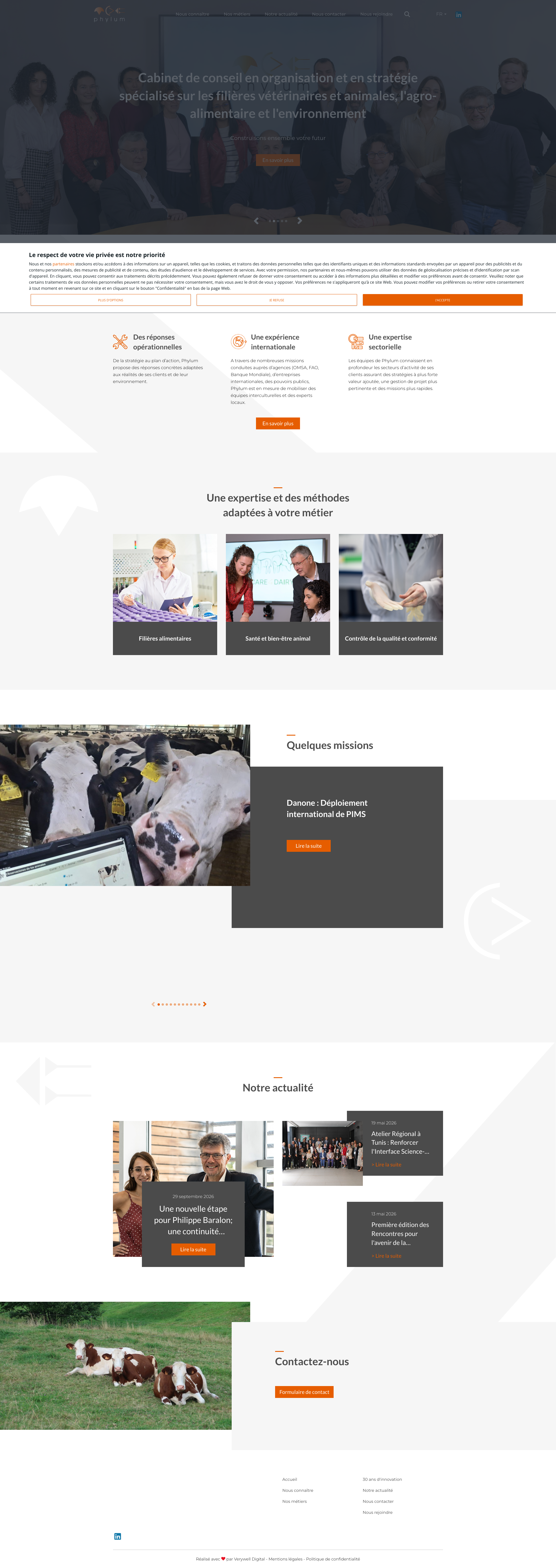 Aperçu du site