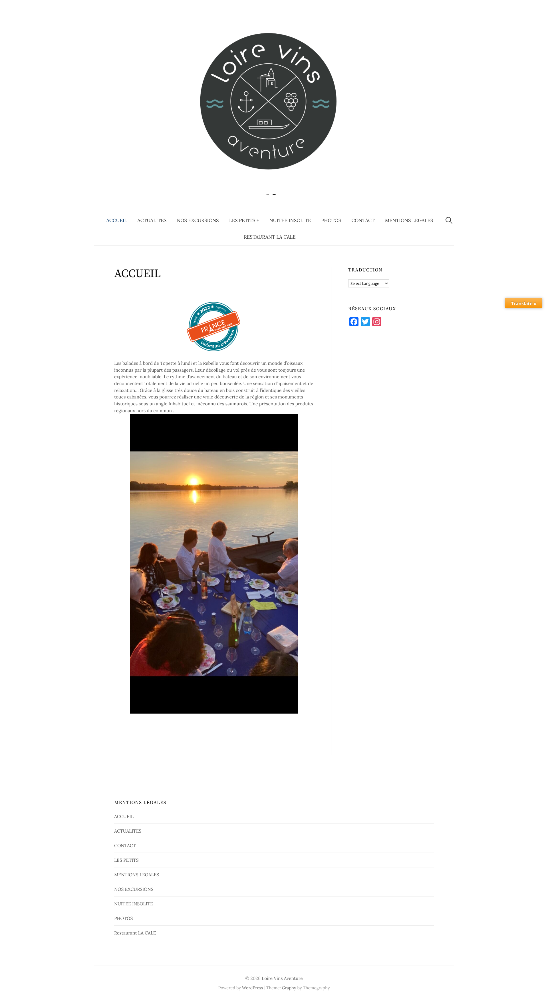 Aperçu du site