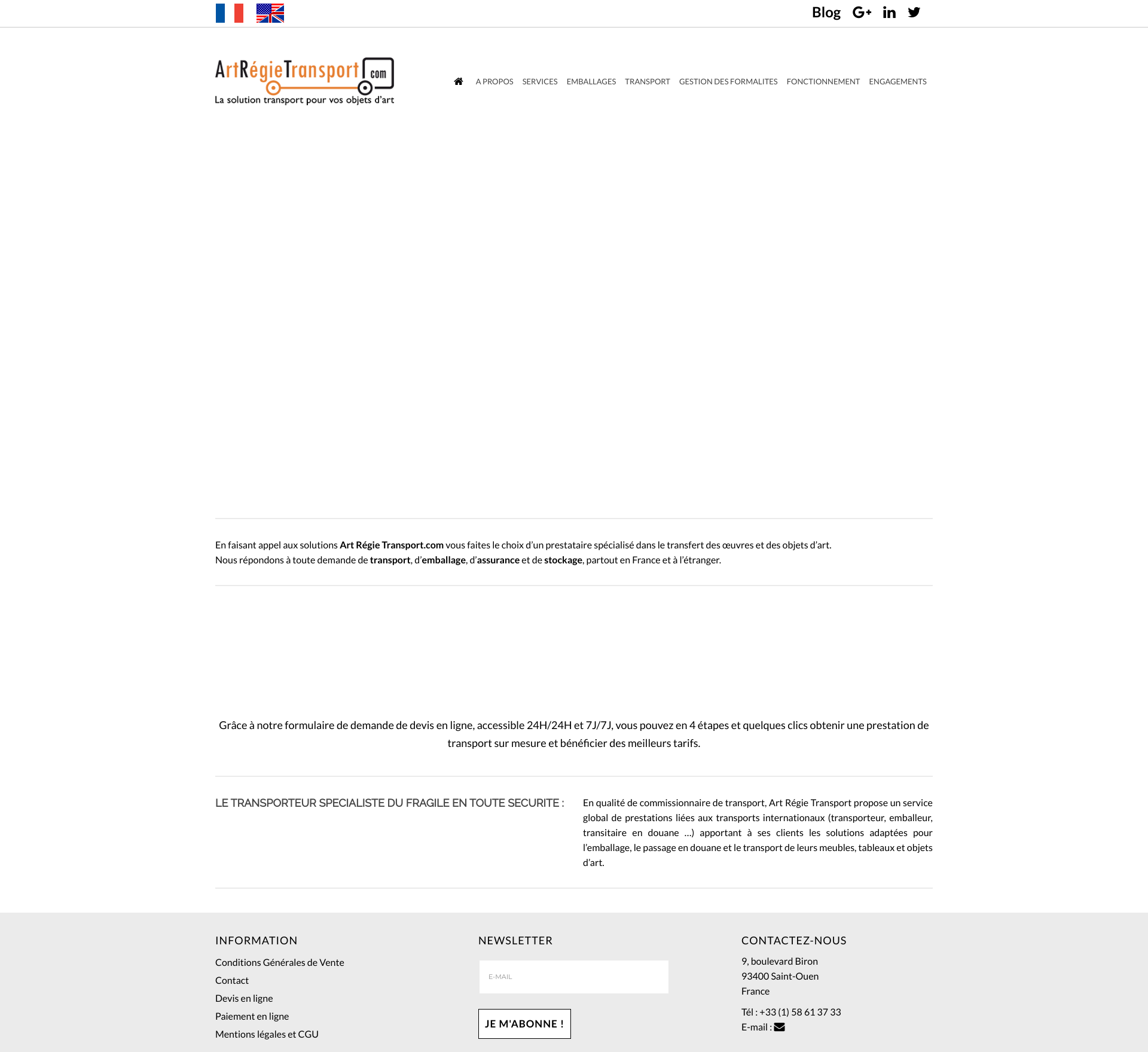 Aperçu du site