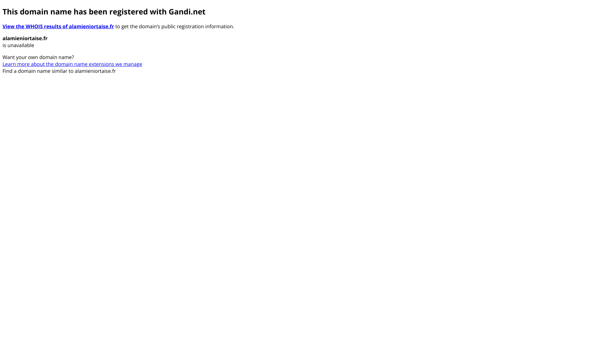 Aperçu du site