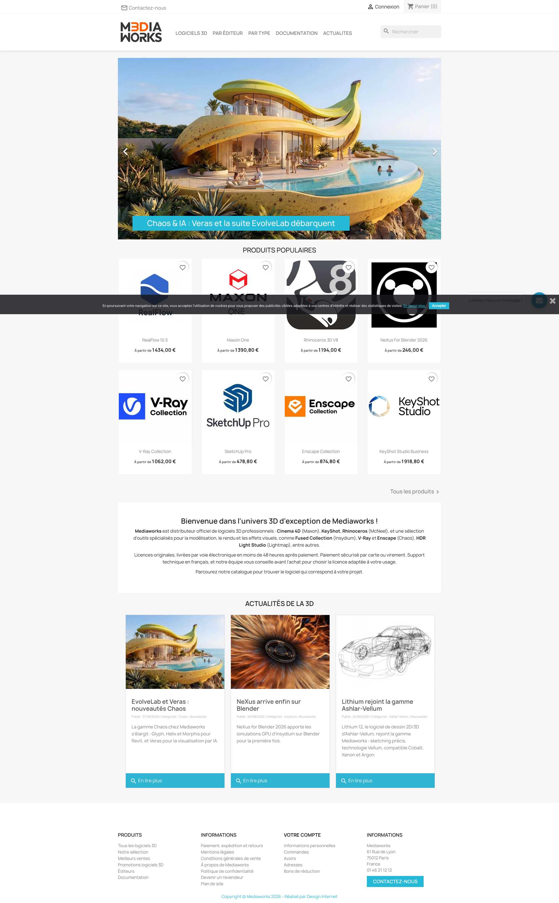 Aperçu du site