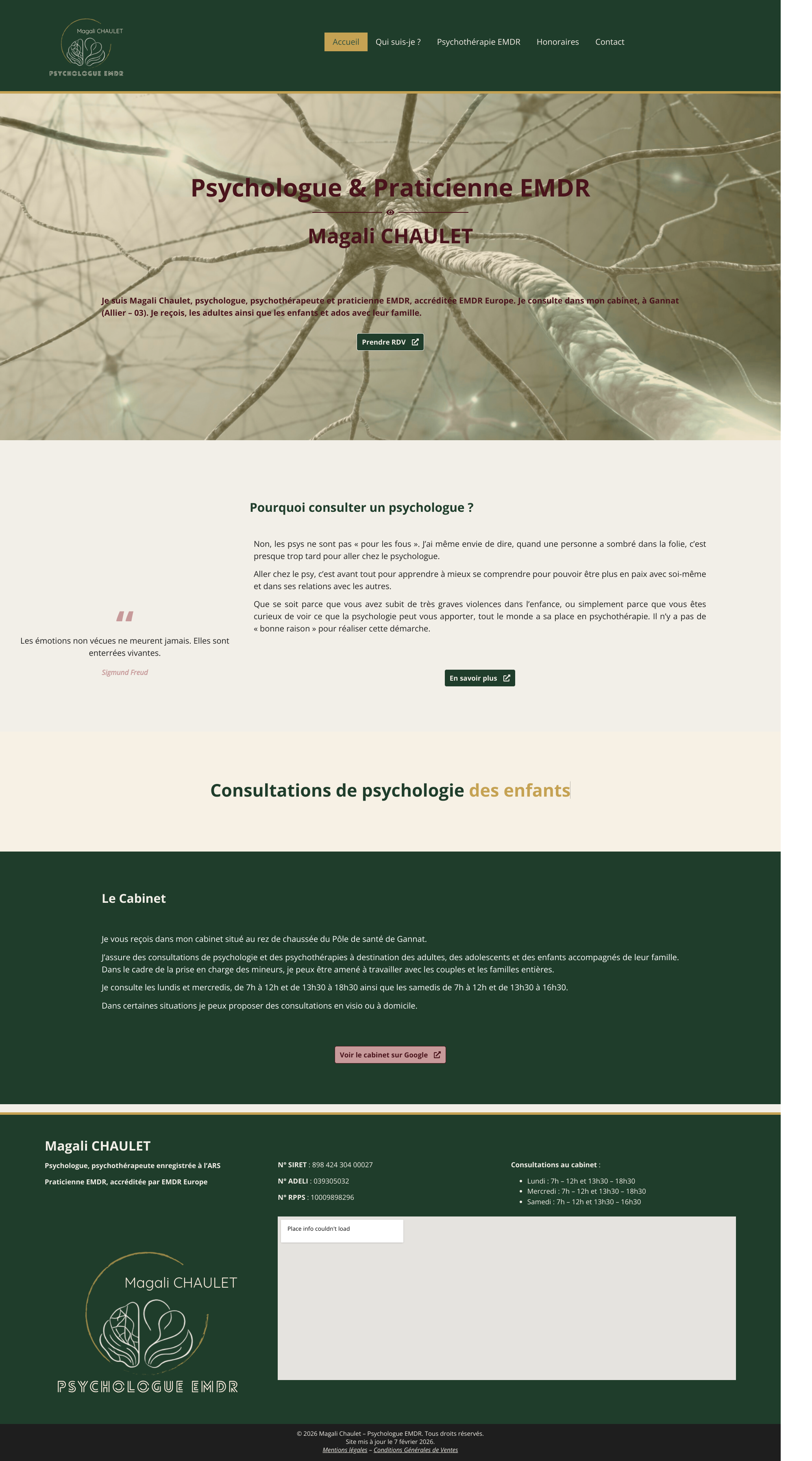 Aperçu du site