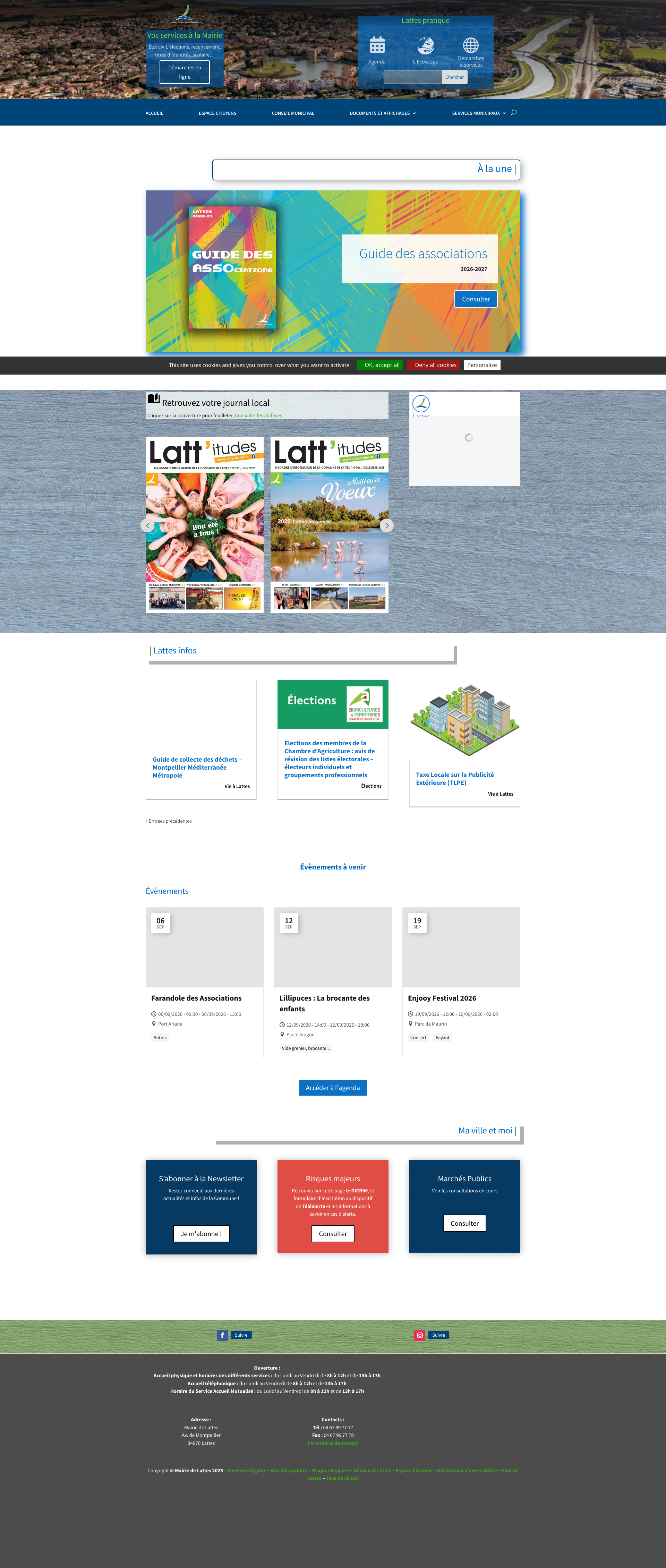 Aperçu du site