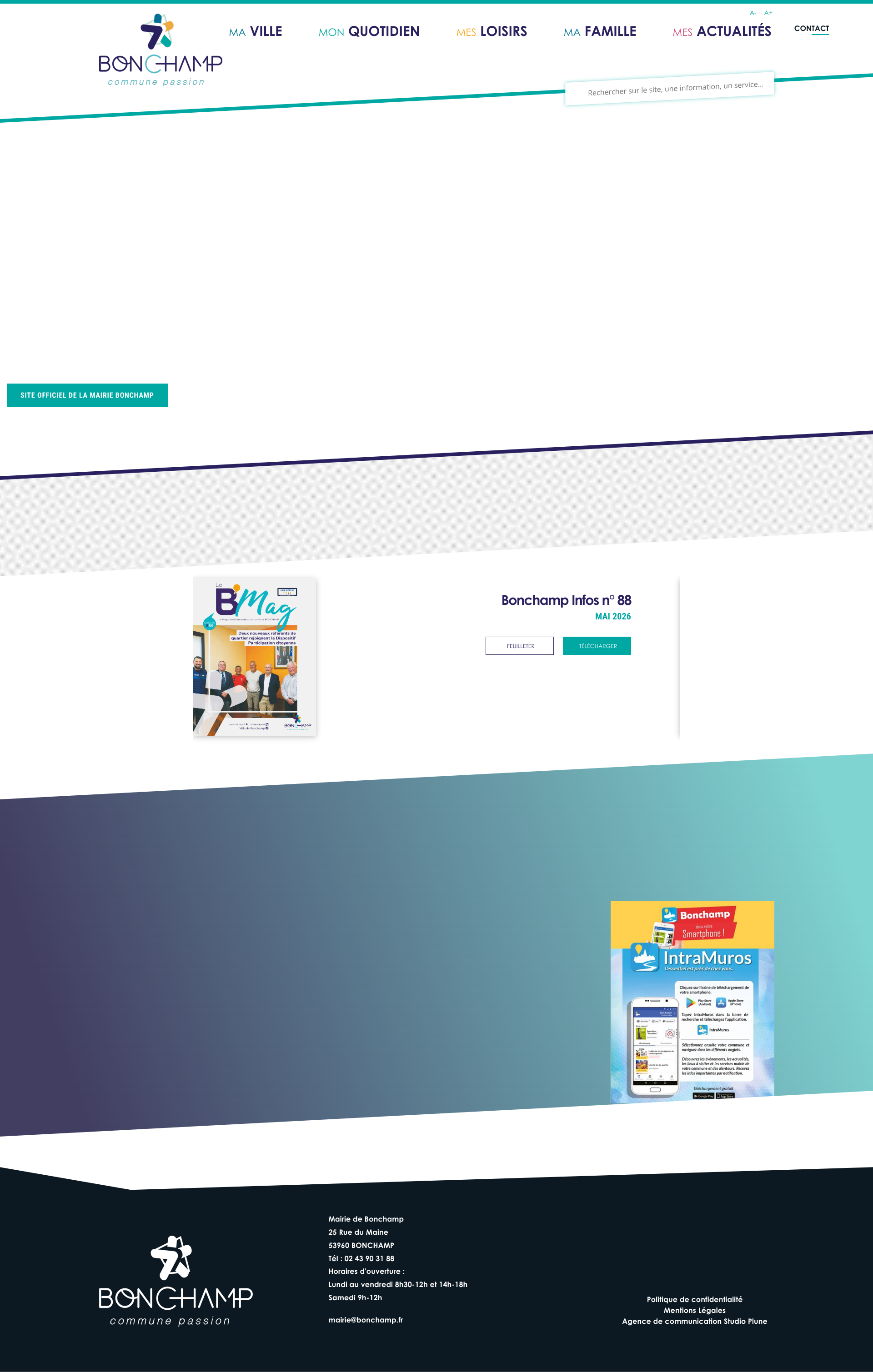Aperçu du site