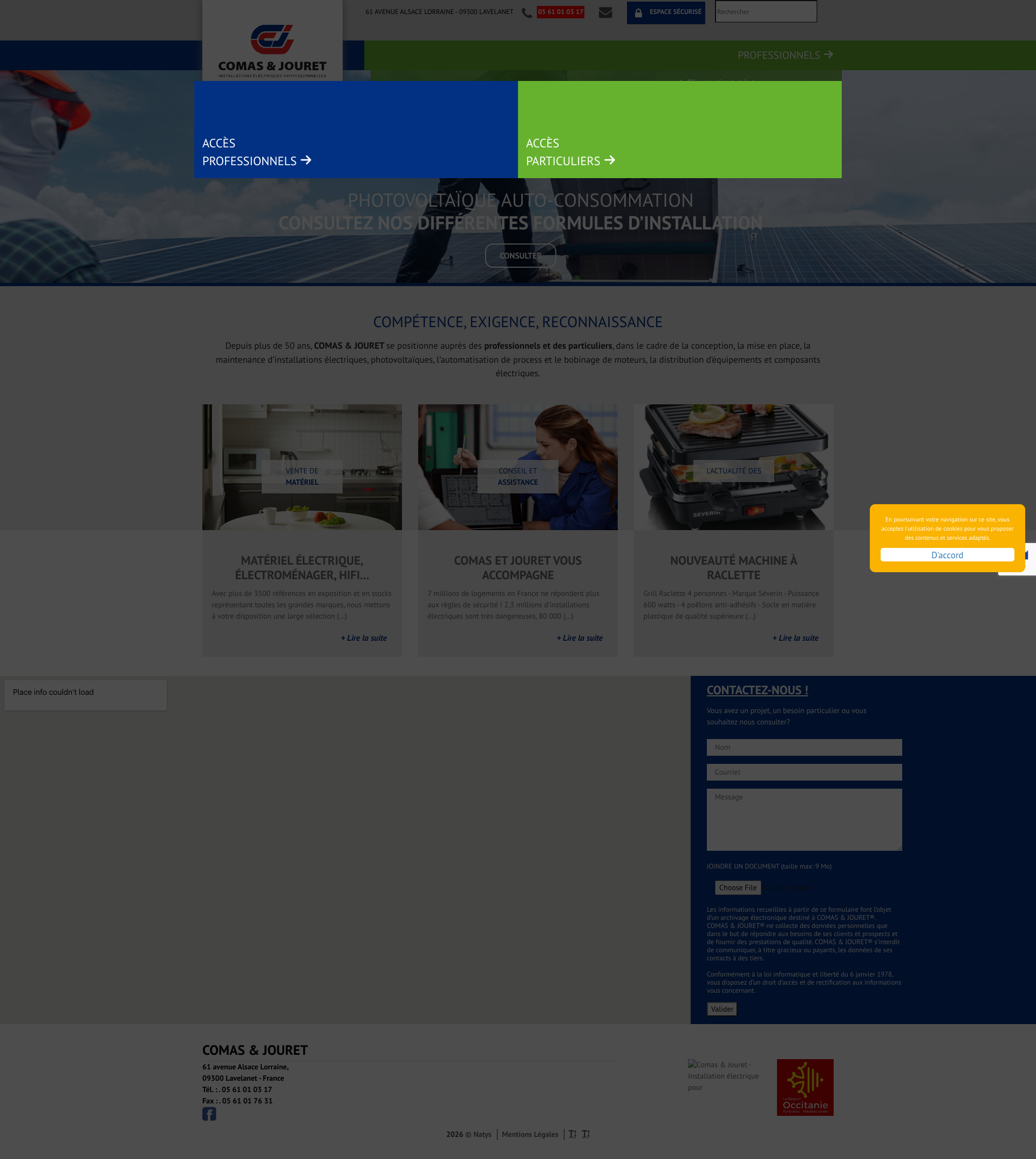 Aperçu du site