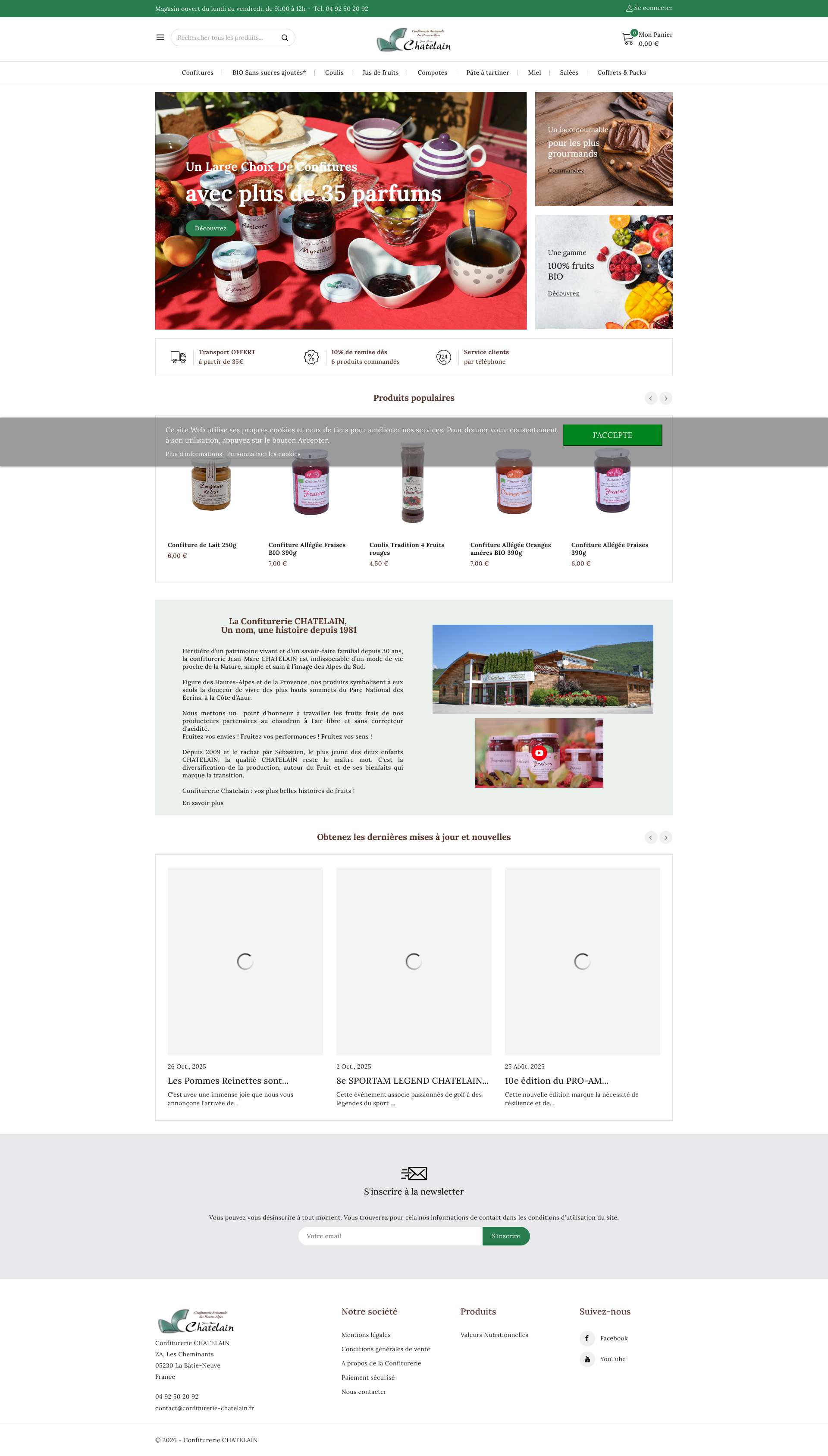 Aperçu du site